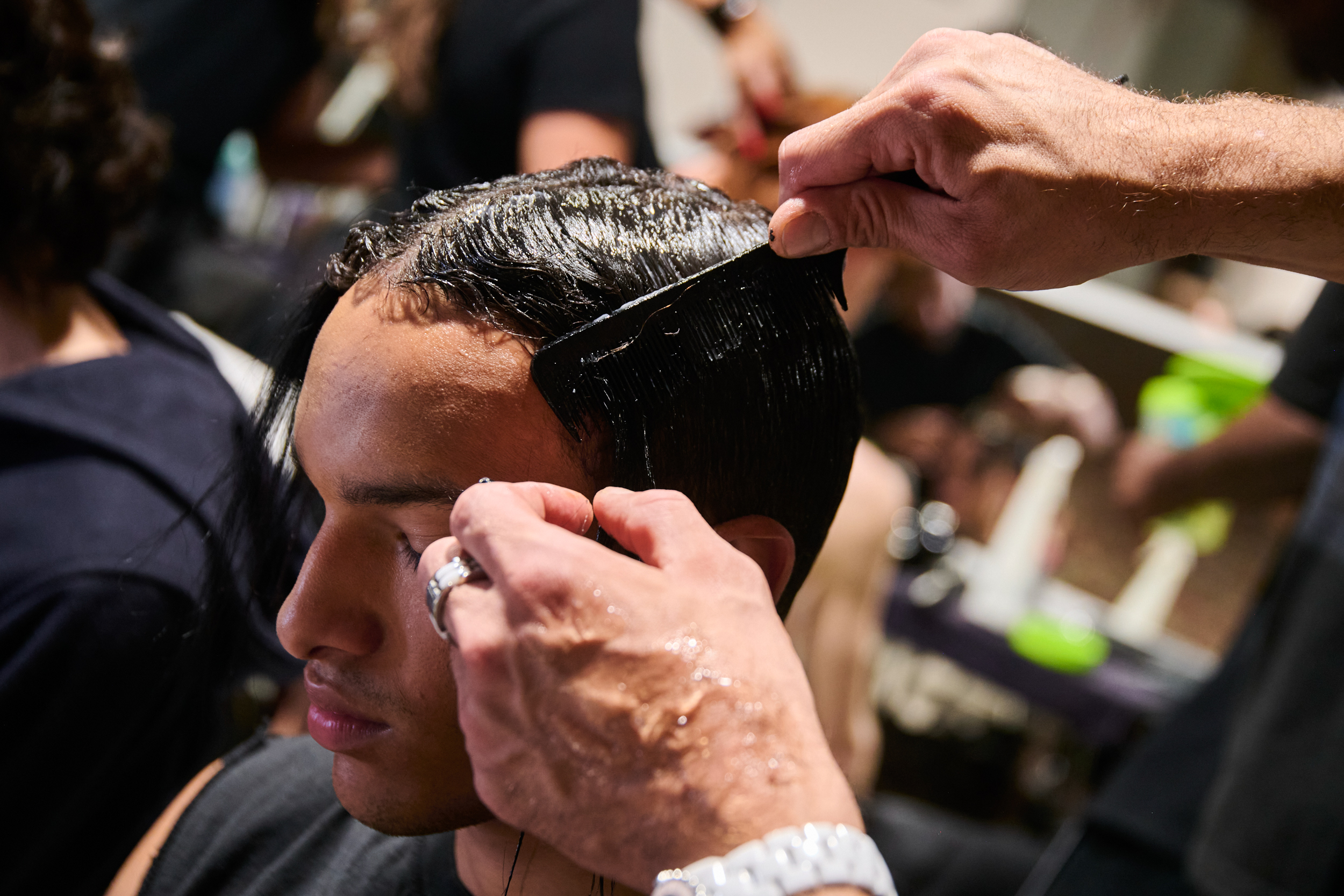 Sean Suen  Spring 2025 Men's Fashion Show Backstage