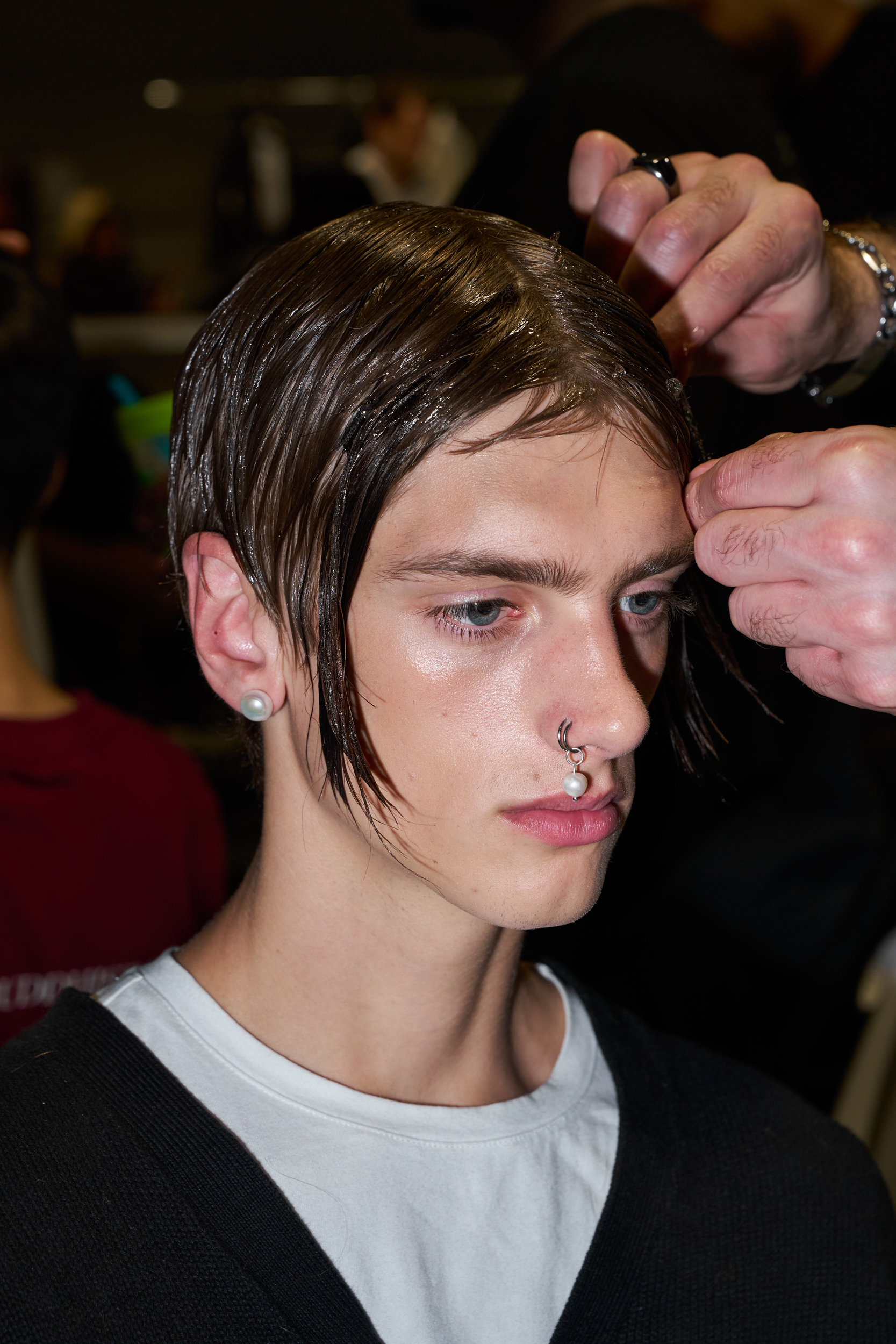 Sean Suen  Spring 2025 Men's Fashion Show Backstage