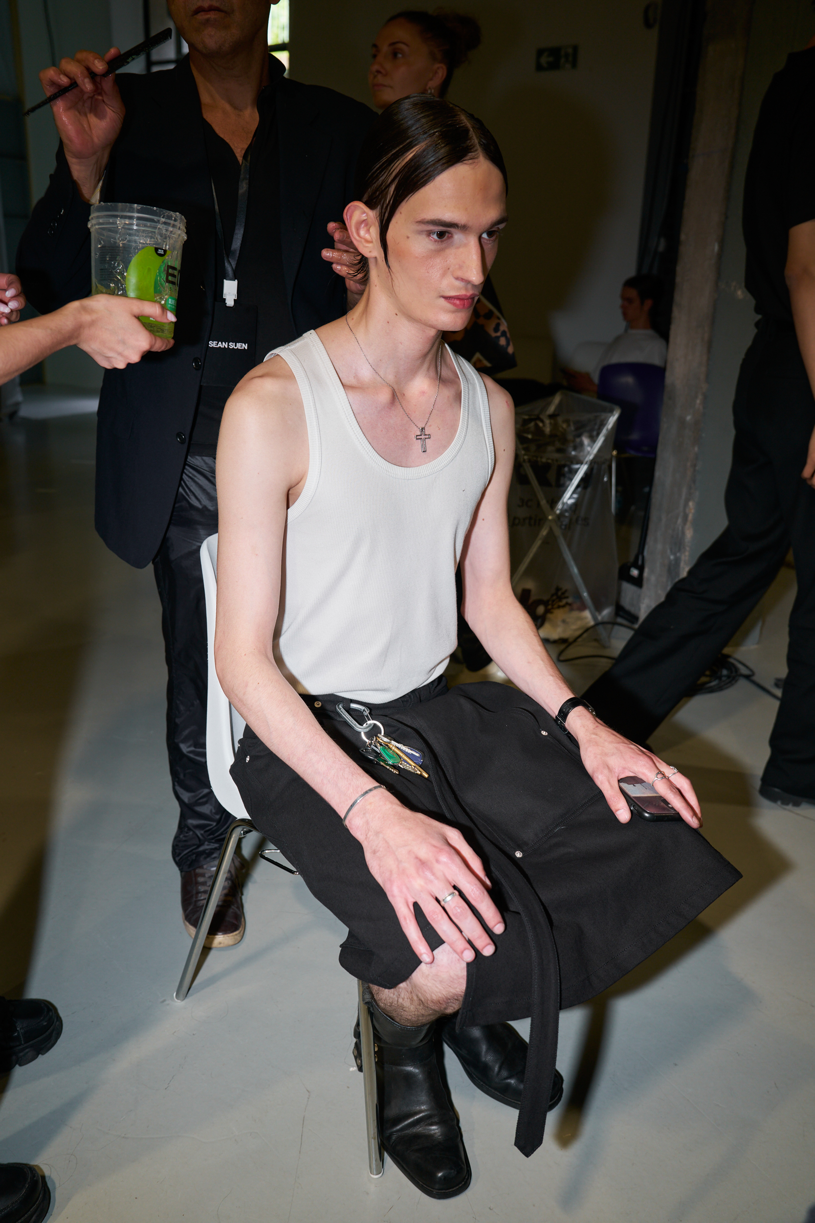 Sean Suen  Spring 2025 Men's Fashion Show Backstage