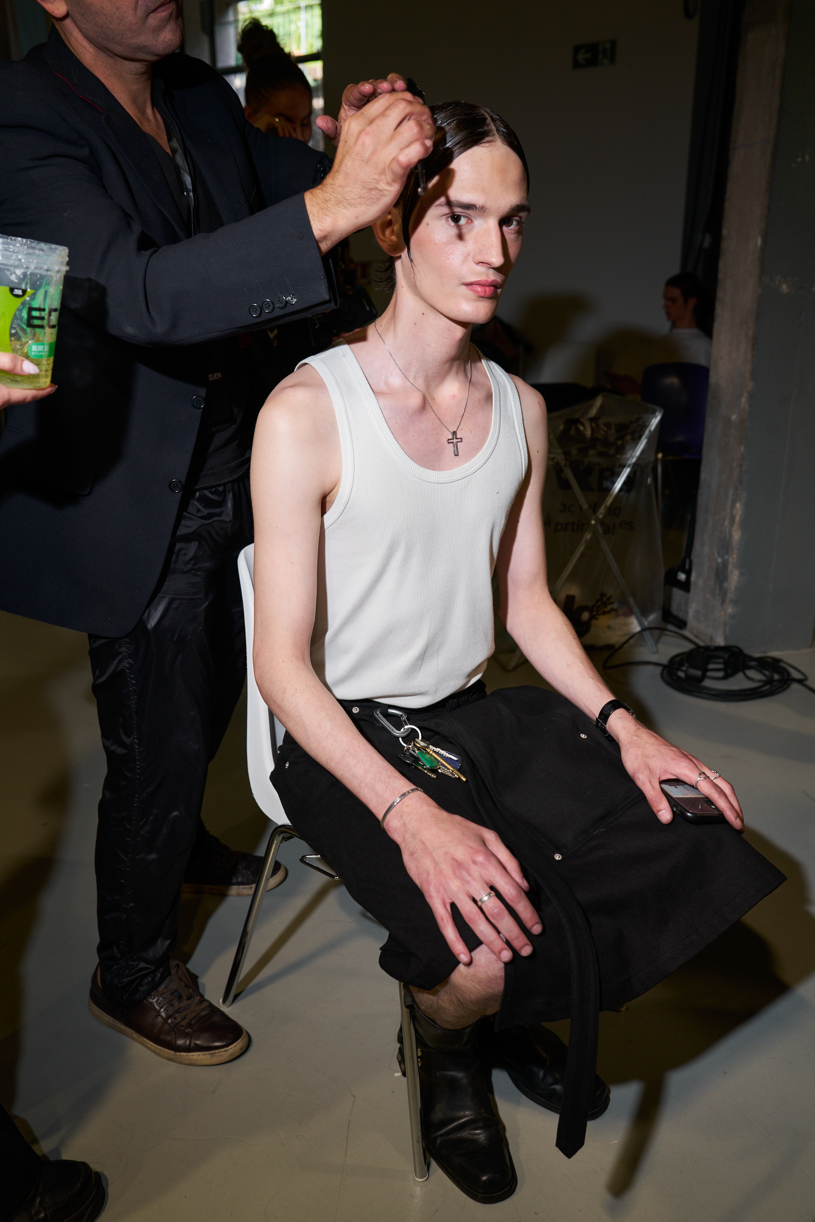 Sean Suen  Spring 2025 Men's Fashion Show Backstage