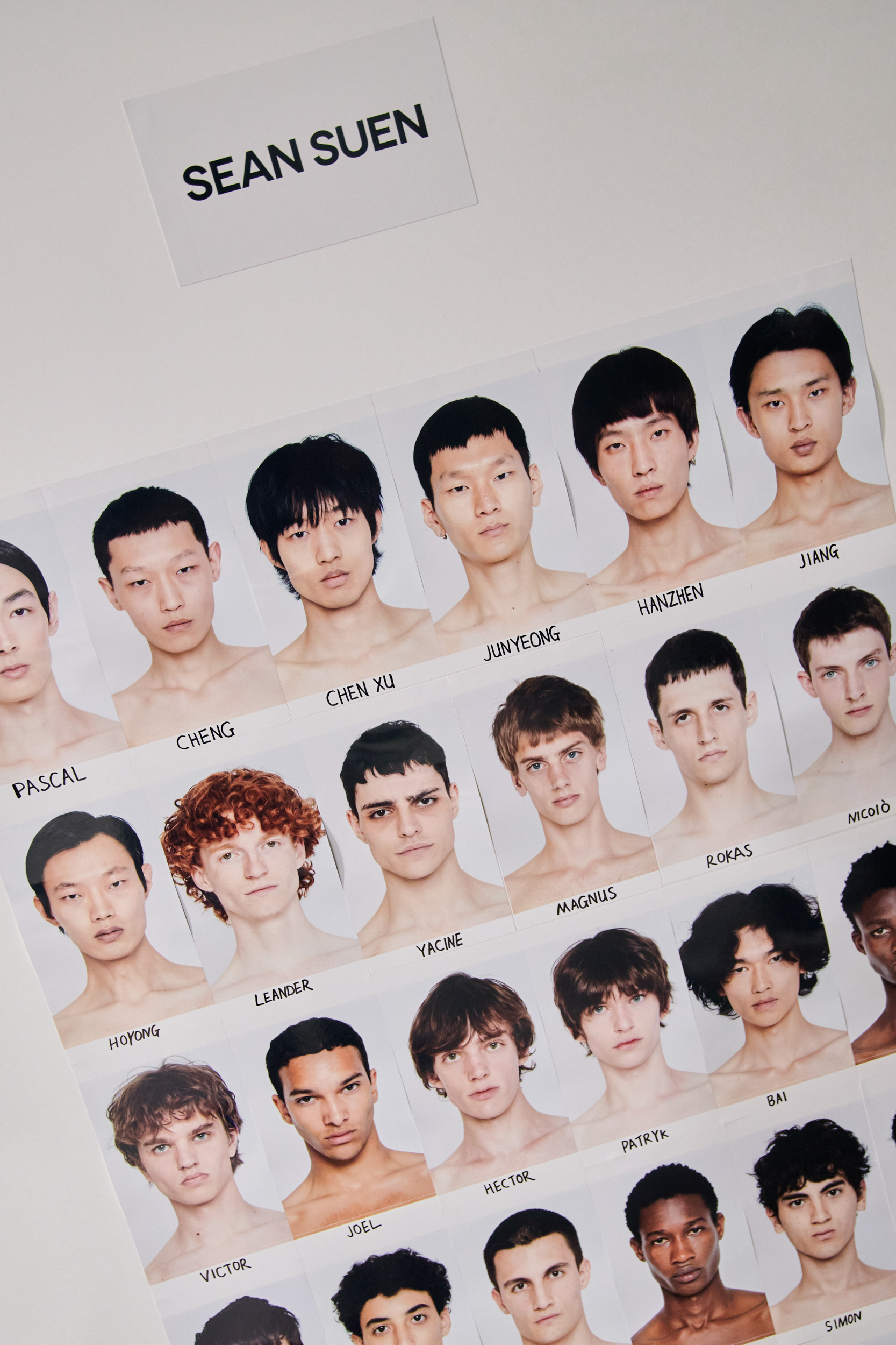 Sean Suen  Spring 2025 Men's Fashion Show Backstage