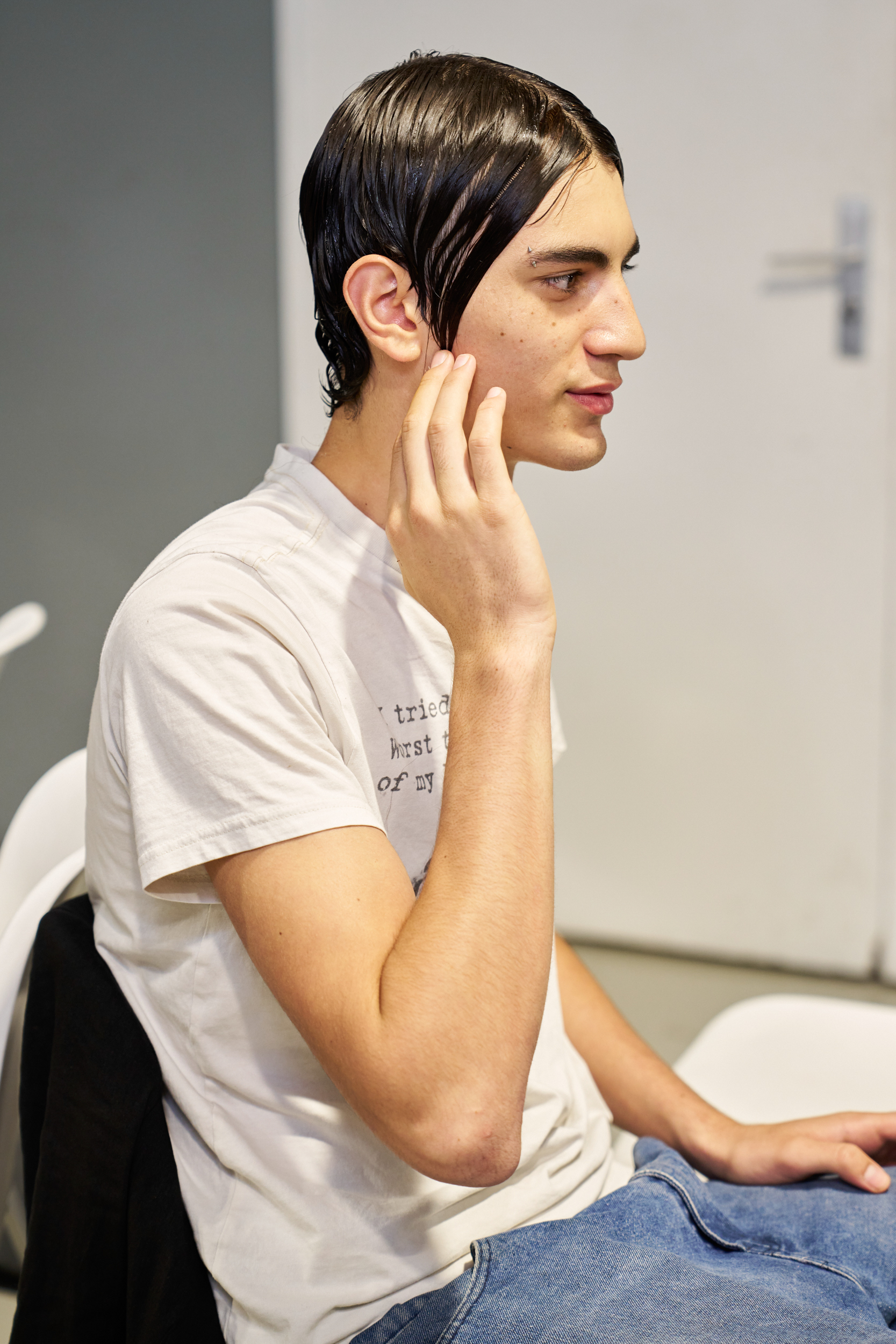 Sean Suen  Spring 2025 Men's Fashion Show Backstage