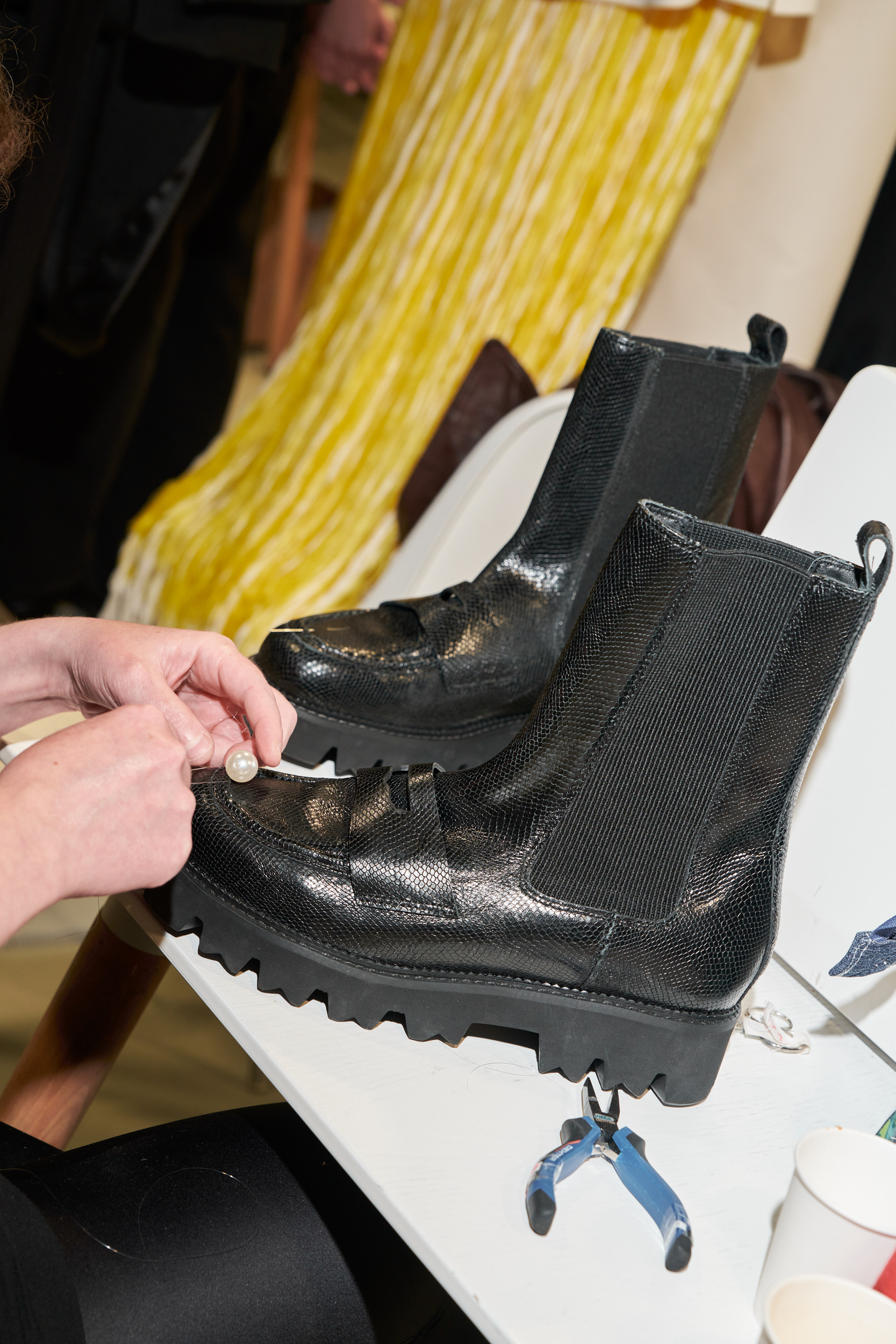 Sean Suen  Spring 2025 Men's Fashion Show Backstage