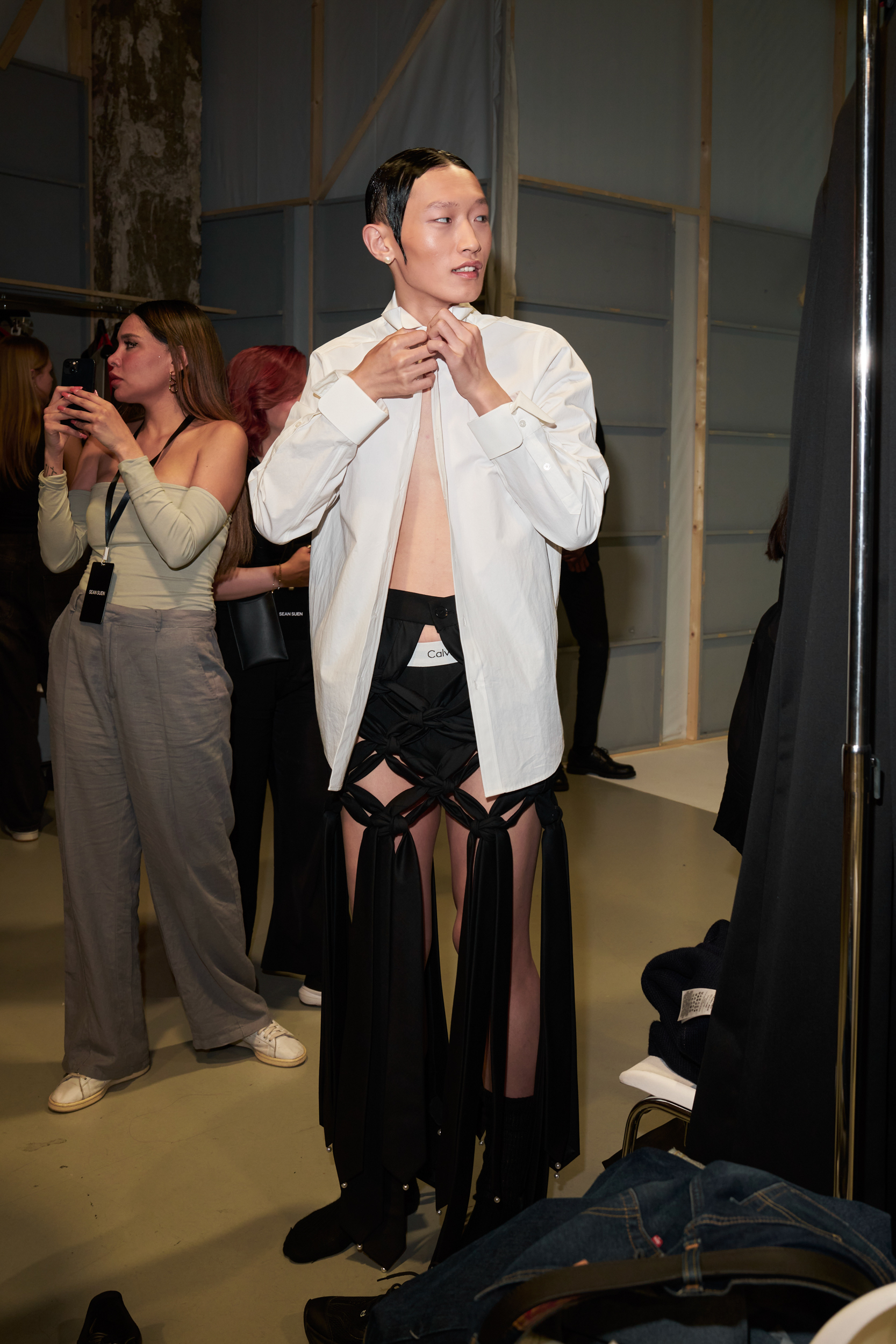 Sean Suen  Spring 2025 Men's Fashion Show Backstage