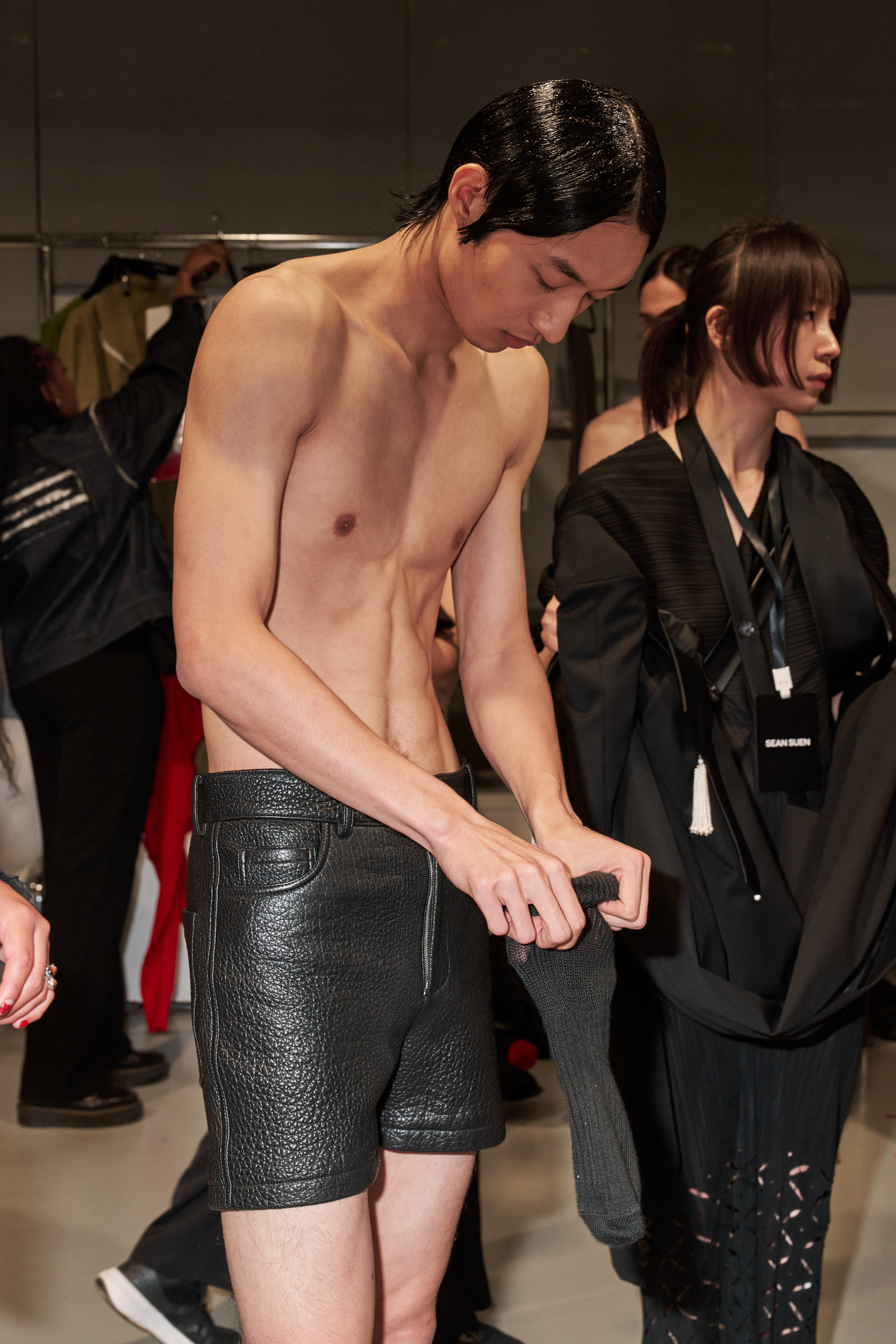 Sean Suen  Spring 2025 Men's Fashion Show Backstage