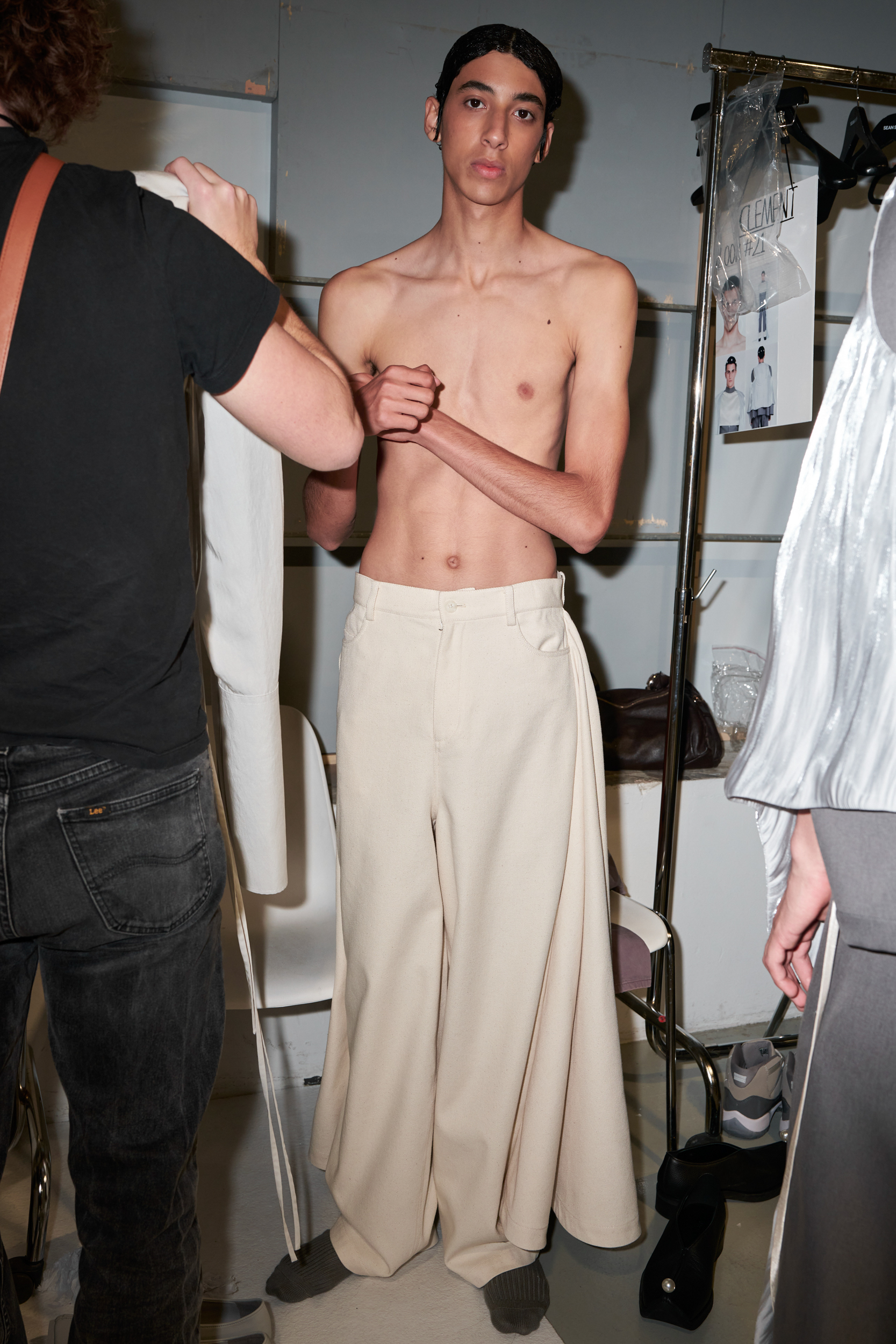 Sean Suen  Spring 2025 Men's Fashion Show Backstage