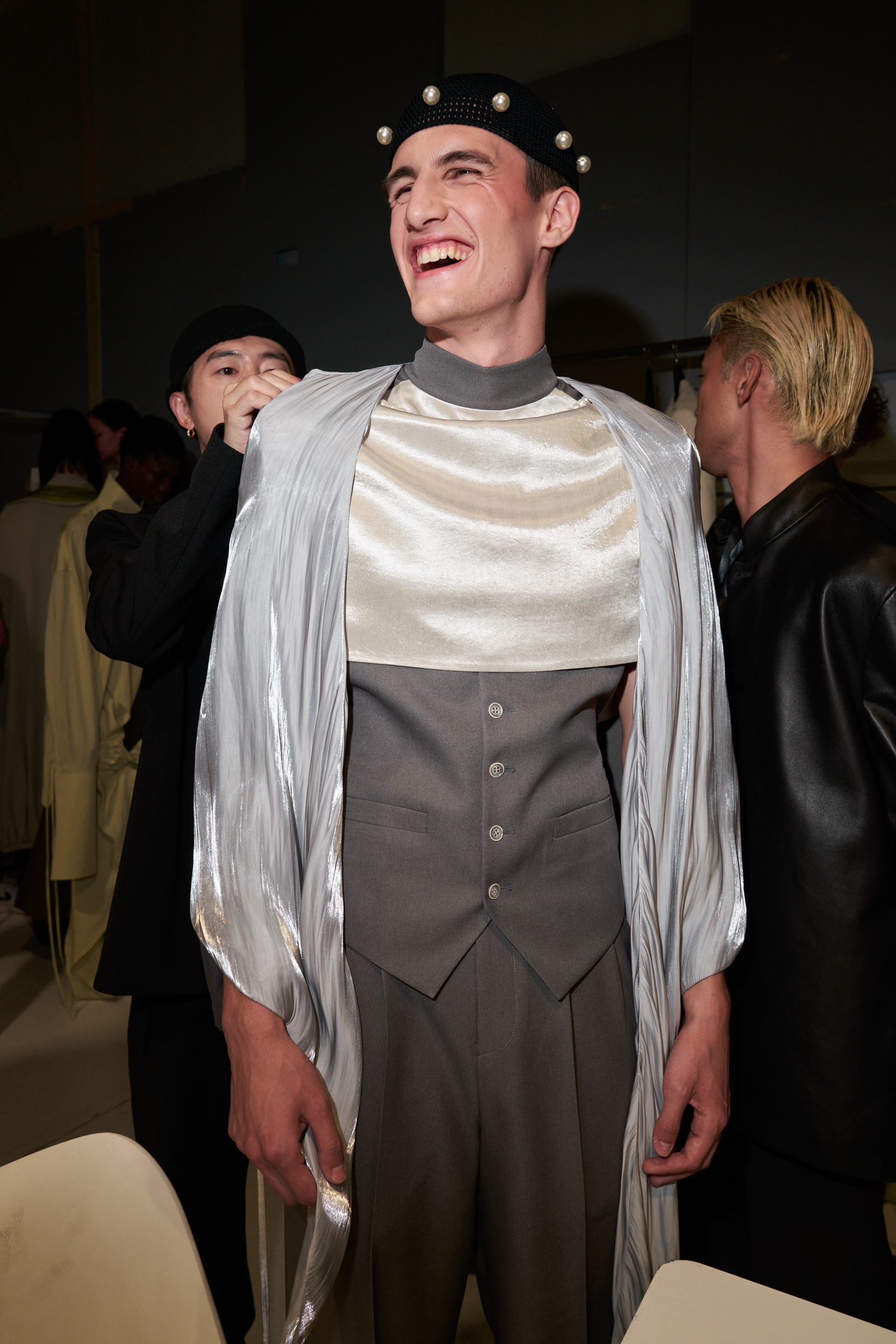 Sean Suen  Spring 2025 Men's Fashion Show Backstage