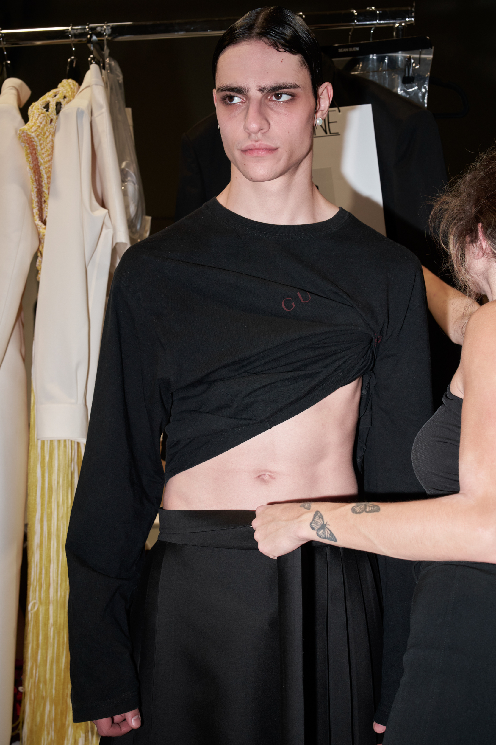 Sean Suen  Spring 2025 Men's Fashion Show Backstage