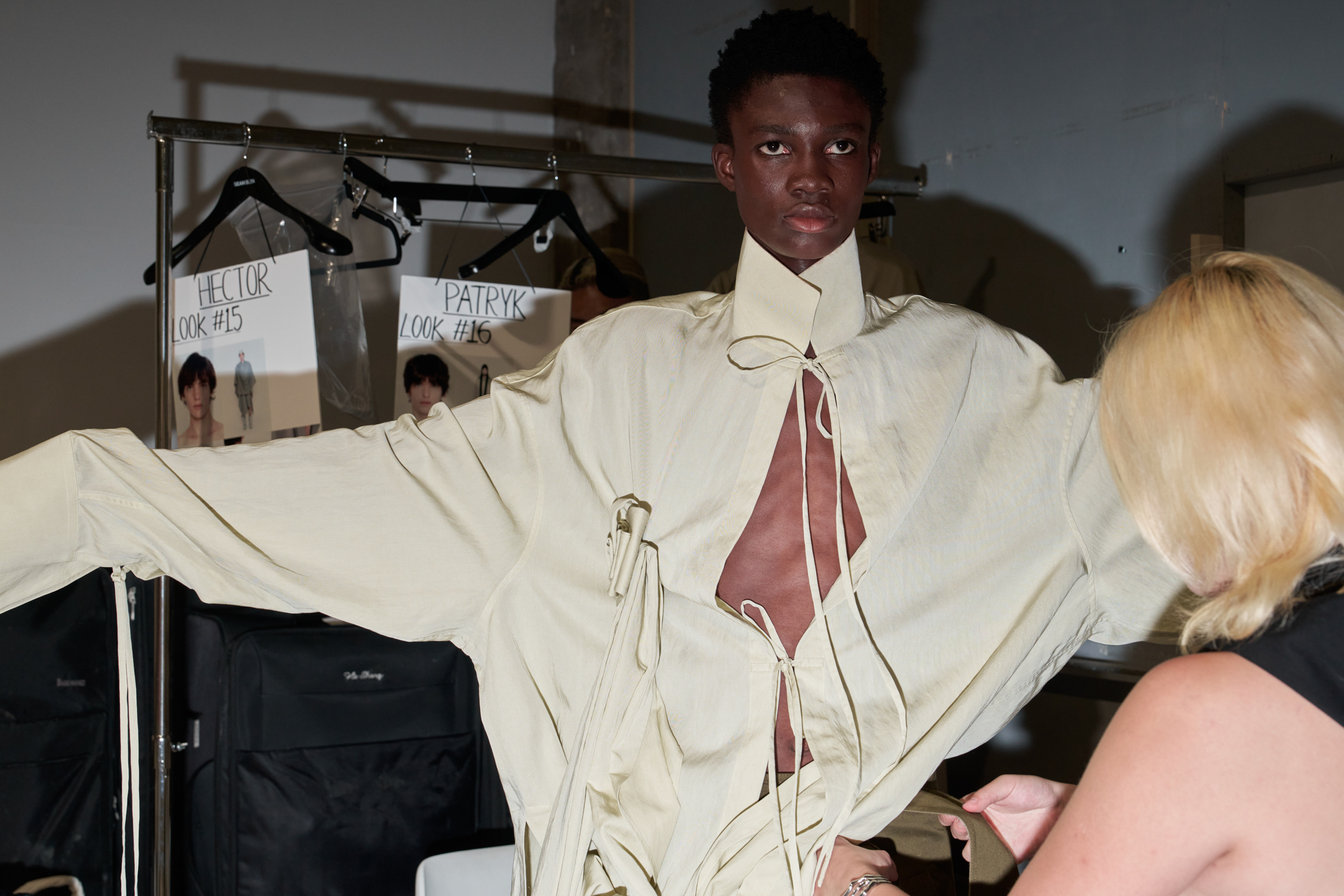 Sean Suen  Spring 2025 Men's Fashion Show Backstage