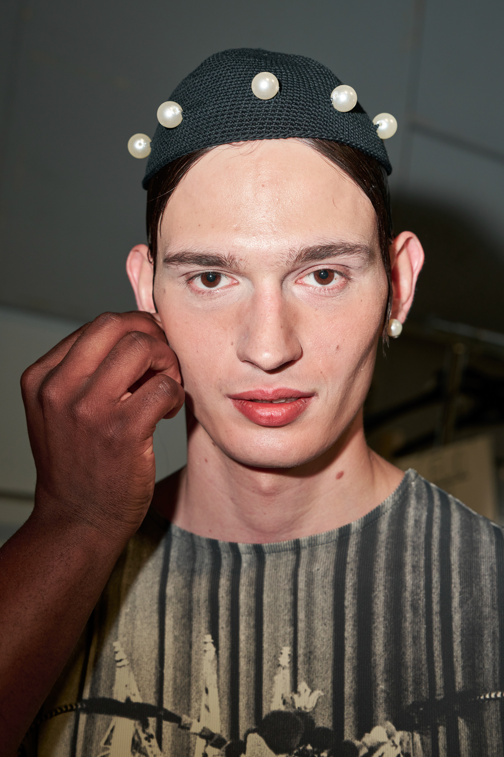 Sean Suen  Spring 2025 Men's Fashion Show Backstage