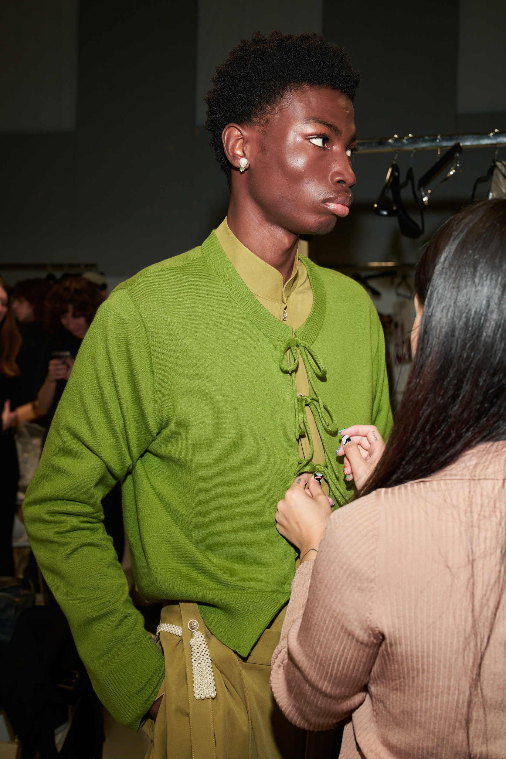 Sean Suen  Spring 2025 Men's Fashion Show Backstage