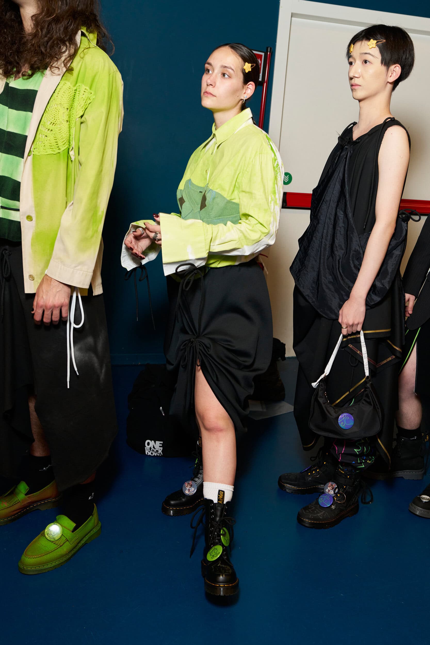 Simon Cracker  Spring 2025 Men's Fashion Show Backstage