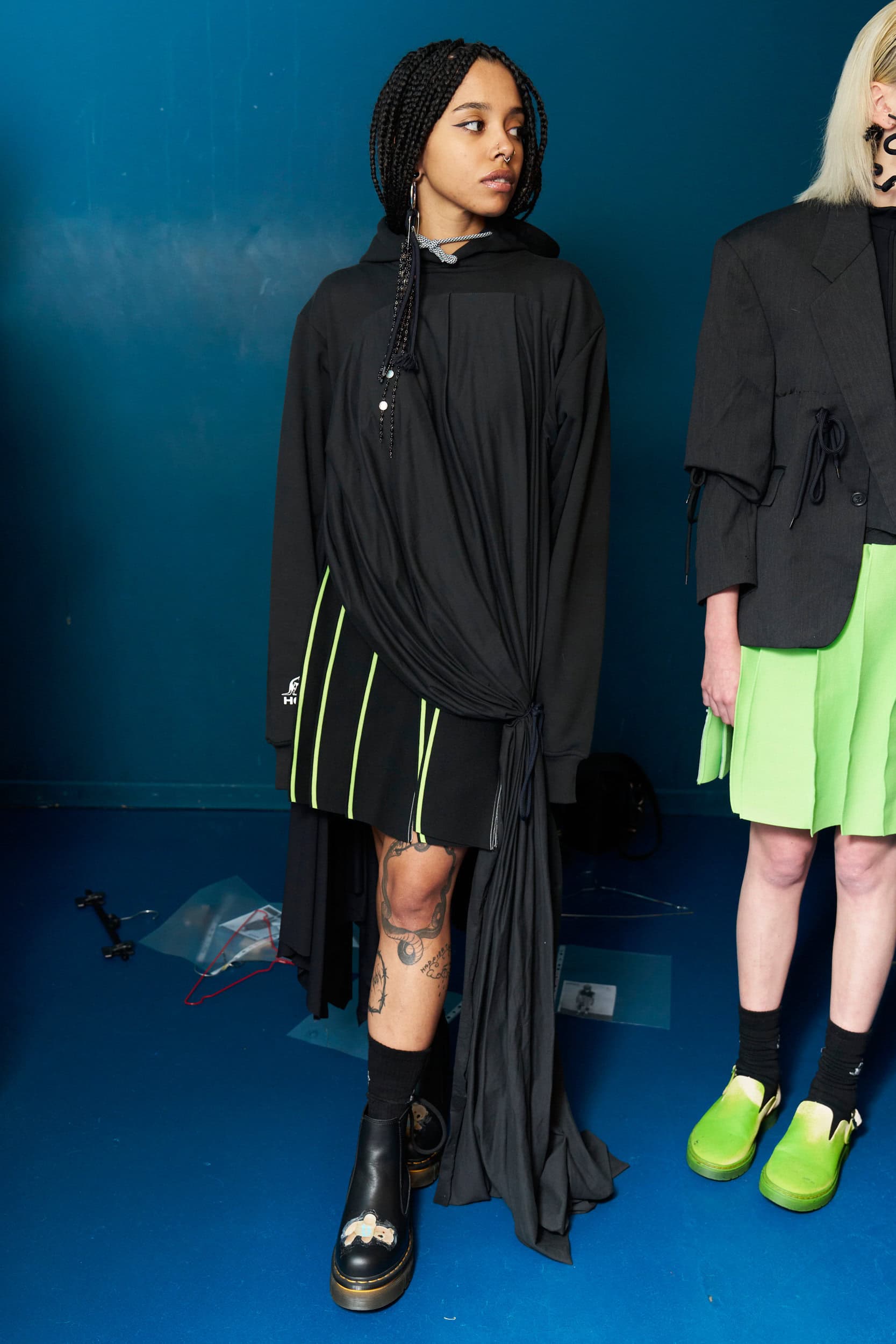 Simon Cracker  Spring 2025 Men's Fashion Show Backstage