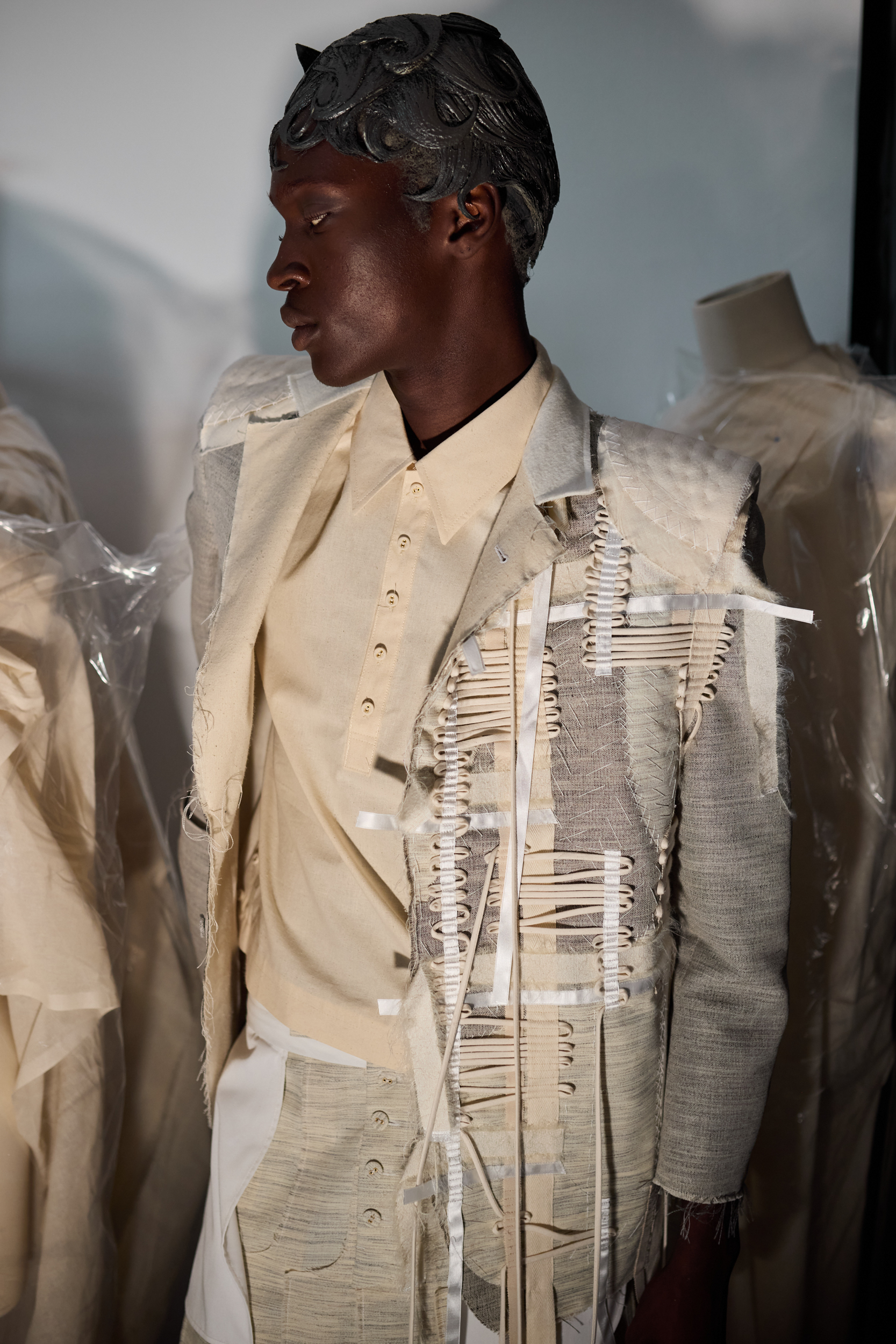 Thom Browne Fall 2024 Couture Fashion Show Backstage