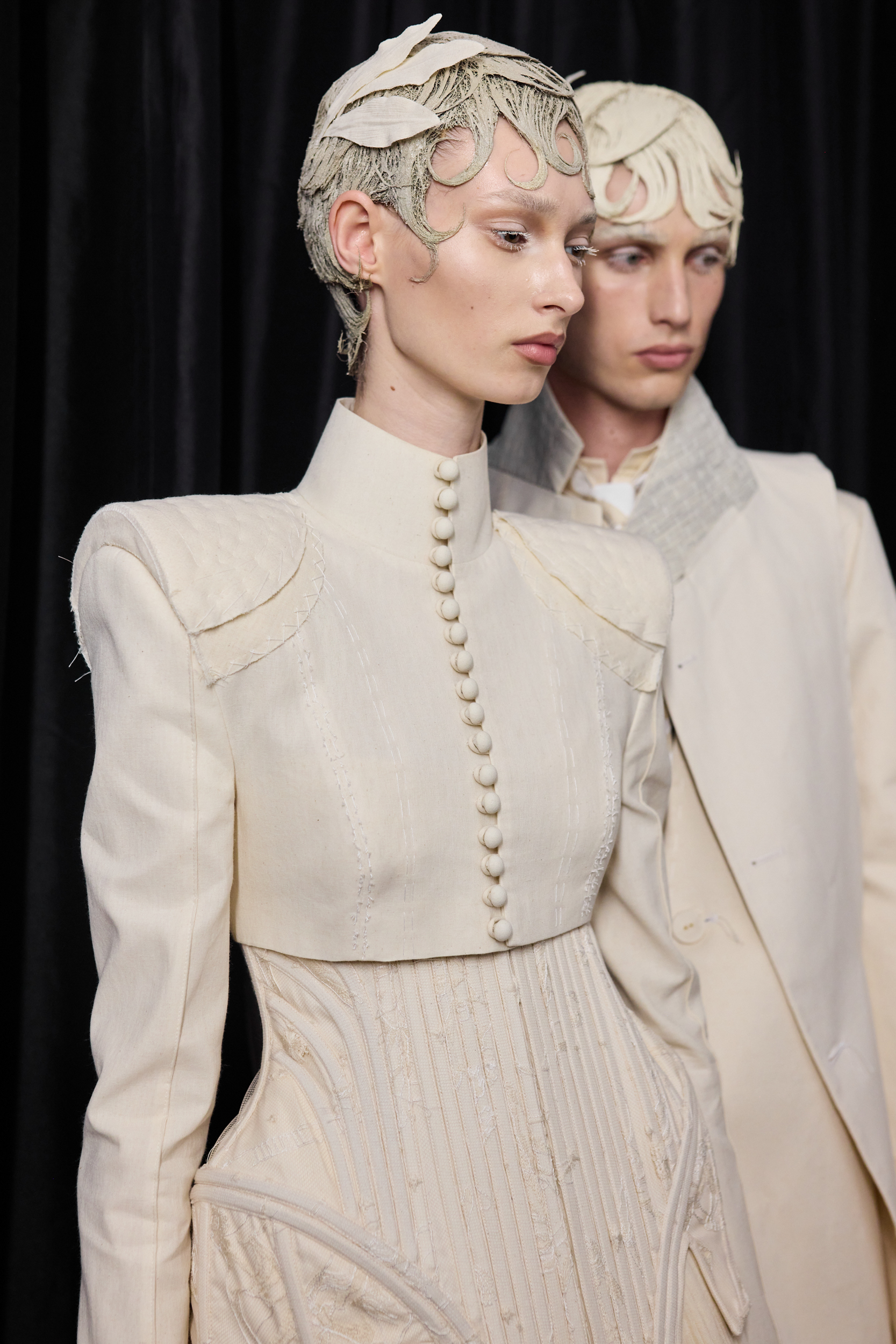 Thom Browne Fall 2024 Couture Fashion Show Backstage