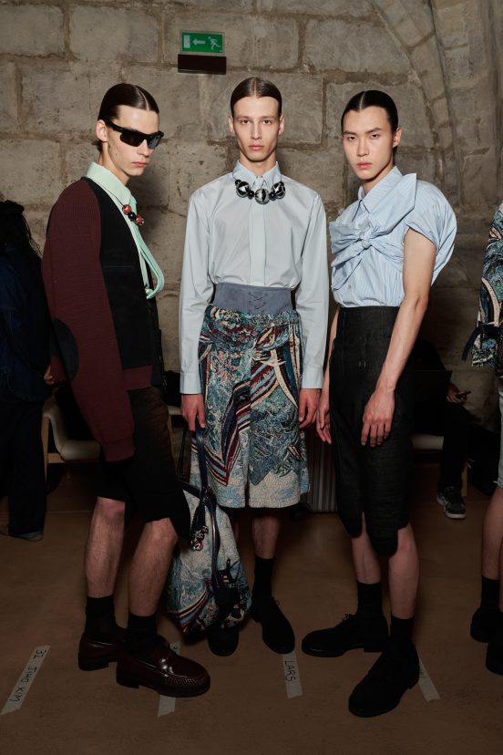 Wooyoungmi  Spring 2025 Men's Fashion Show Backstage