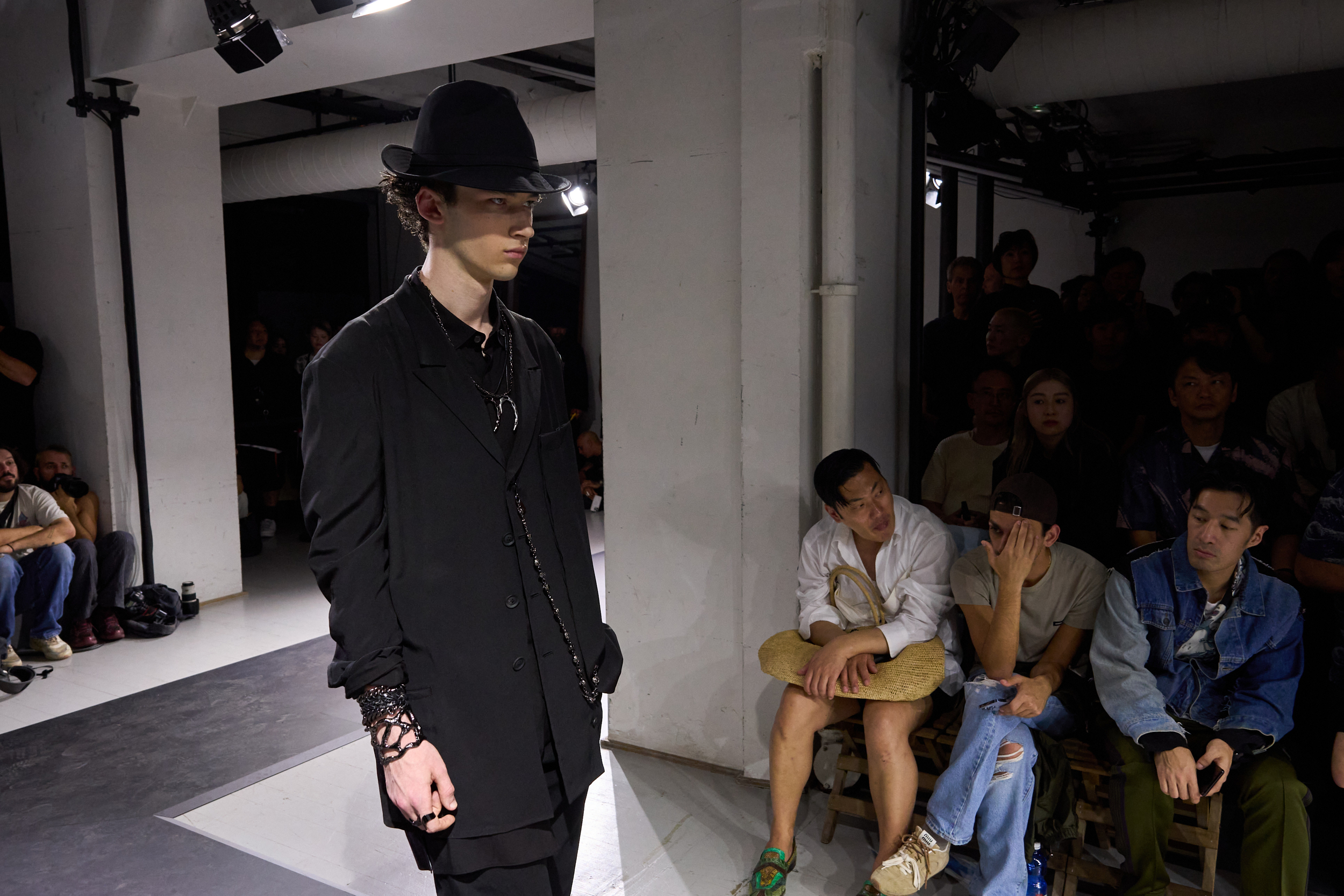 Yohji Yamamoto  Spring 2025 Men's Fashion Show Atmosphere