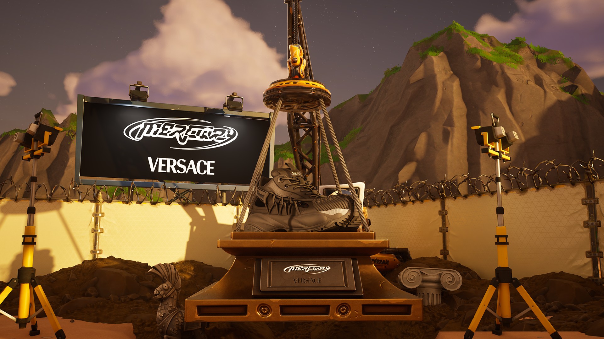 Versace's Mercury Sneaker Arrives in Fortnite