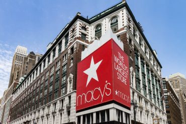 header image of Macy's hard square NYC for the impression news article Macy's Reports Profitable Q2 Despite Sales Decrease