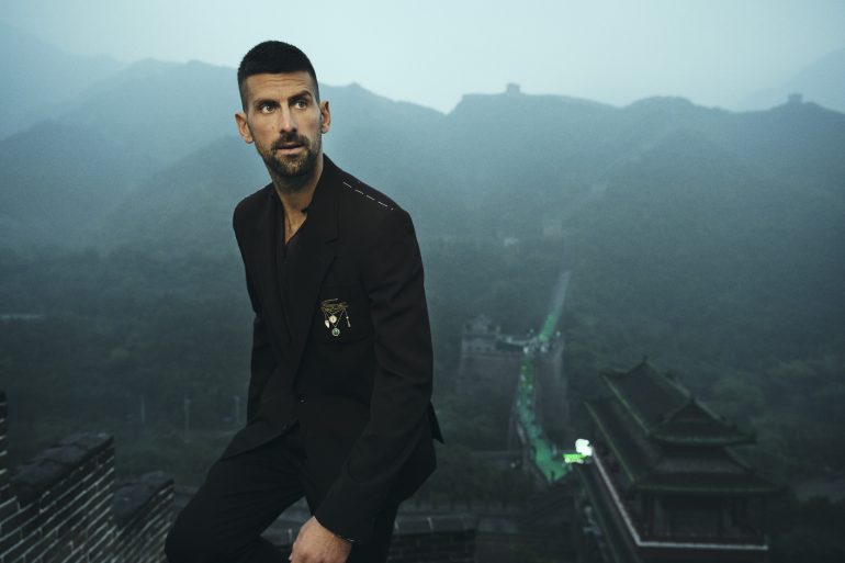 LACOSTE AND NOVAK DJOKOVIC AT THE GREAT WALL OF CHINA