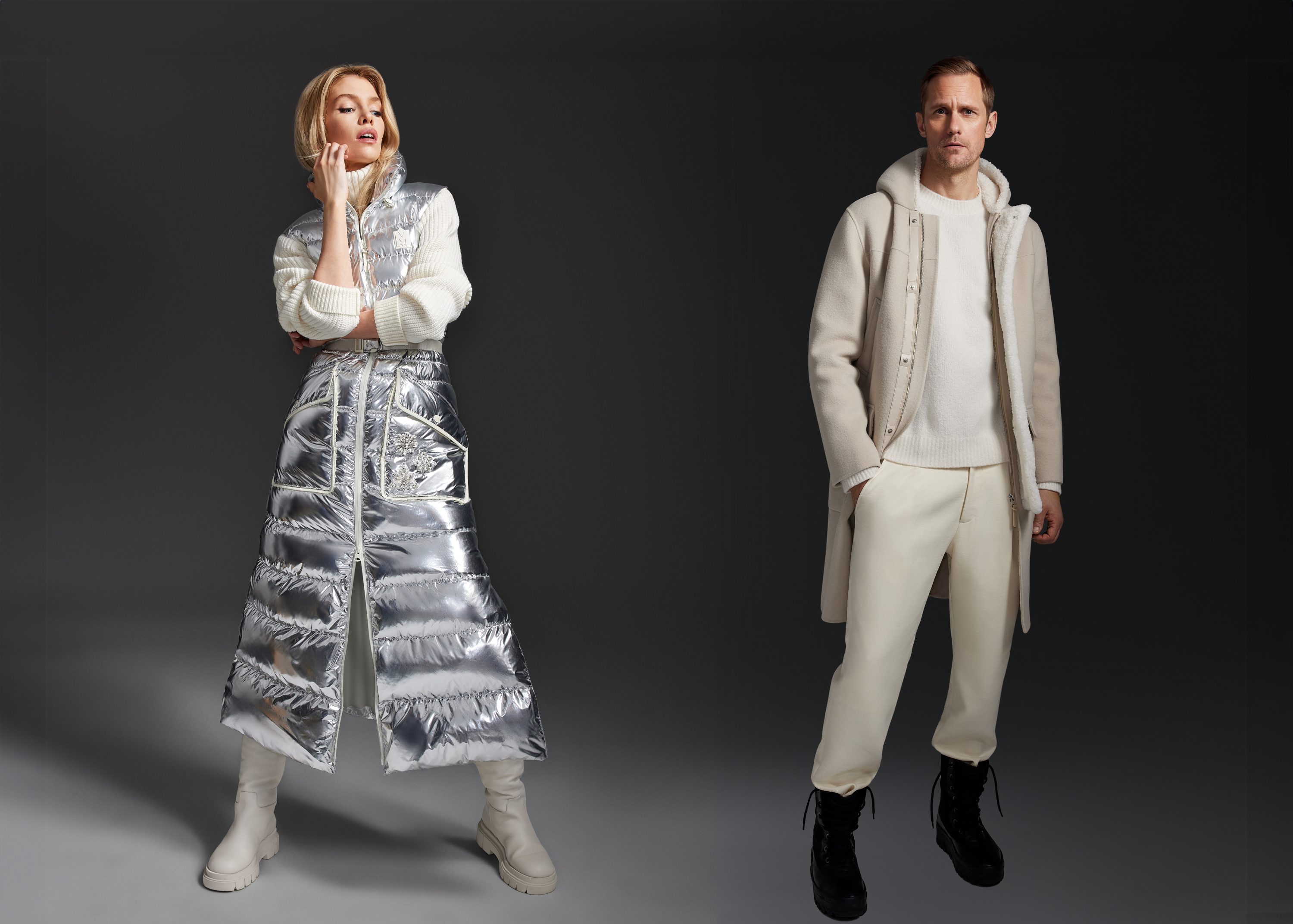 Stella Maxwell And Alexander Skarsgard Star In Mackage Winter Campaign