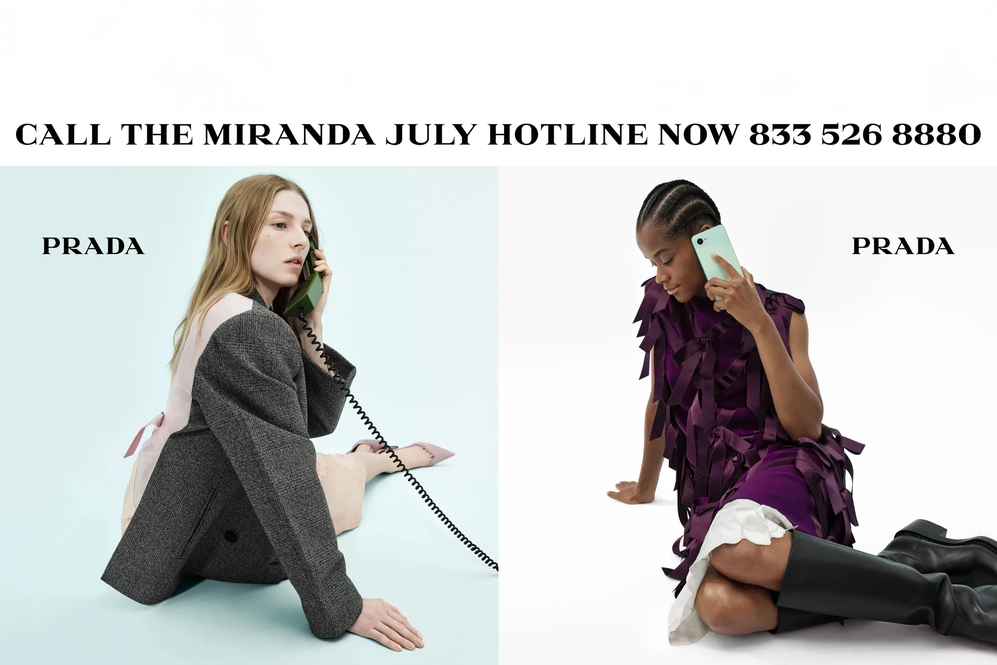 Prada Hotline Miranda July Fall 2024 ad campaign