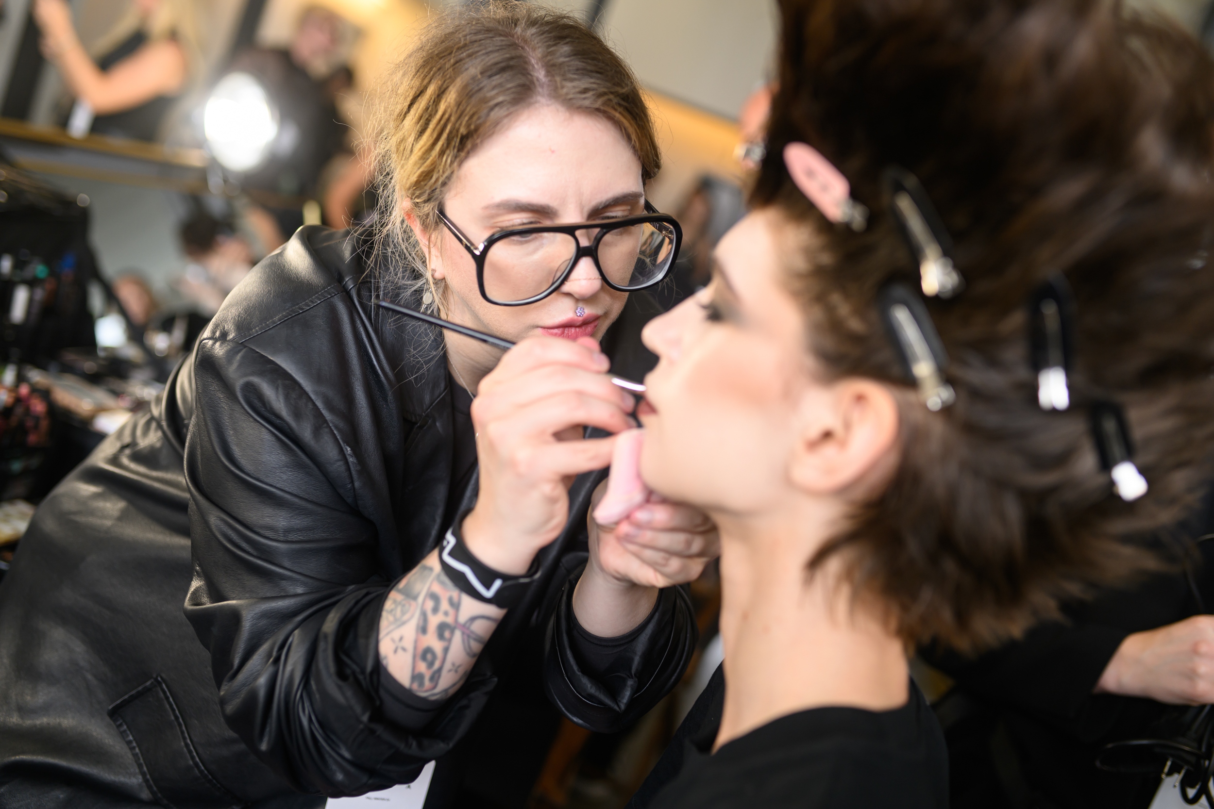 Area Spring 2025 Fashion Show Backstage