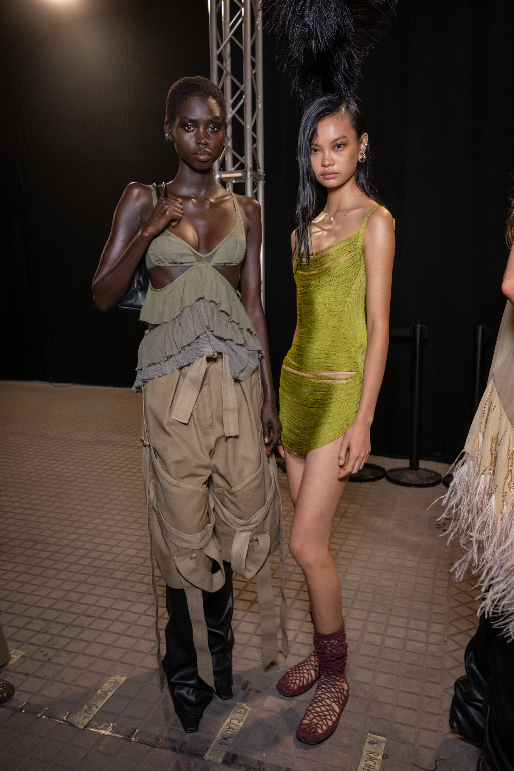 The Attico Spring 2025 Fashion Show Backstage