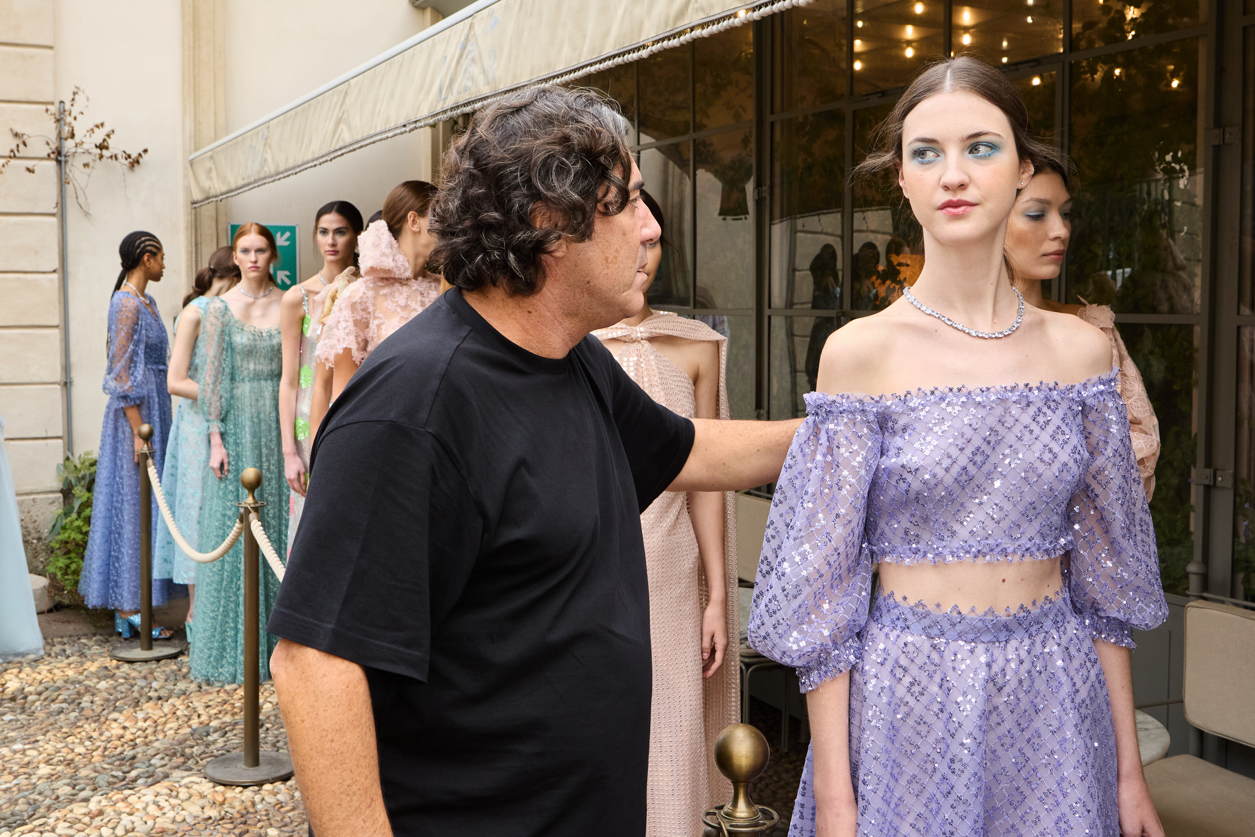 Luisa Beccaria Spring 2025 Fashion Show Backstage