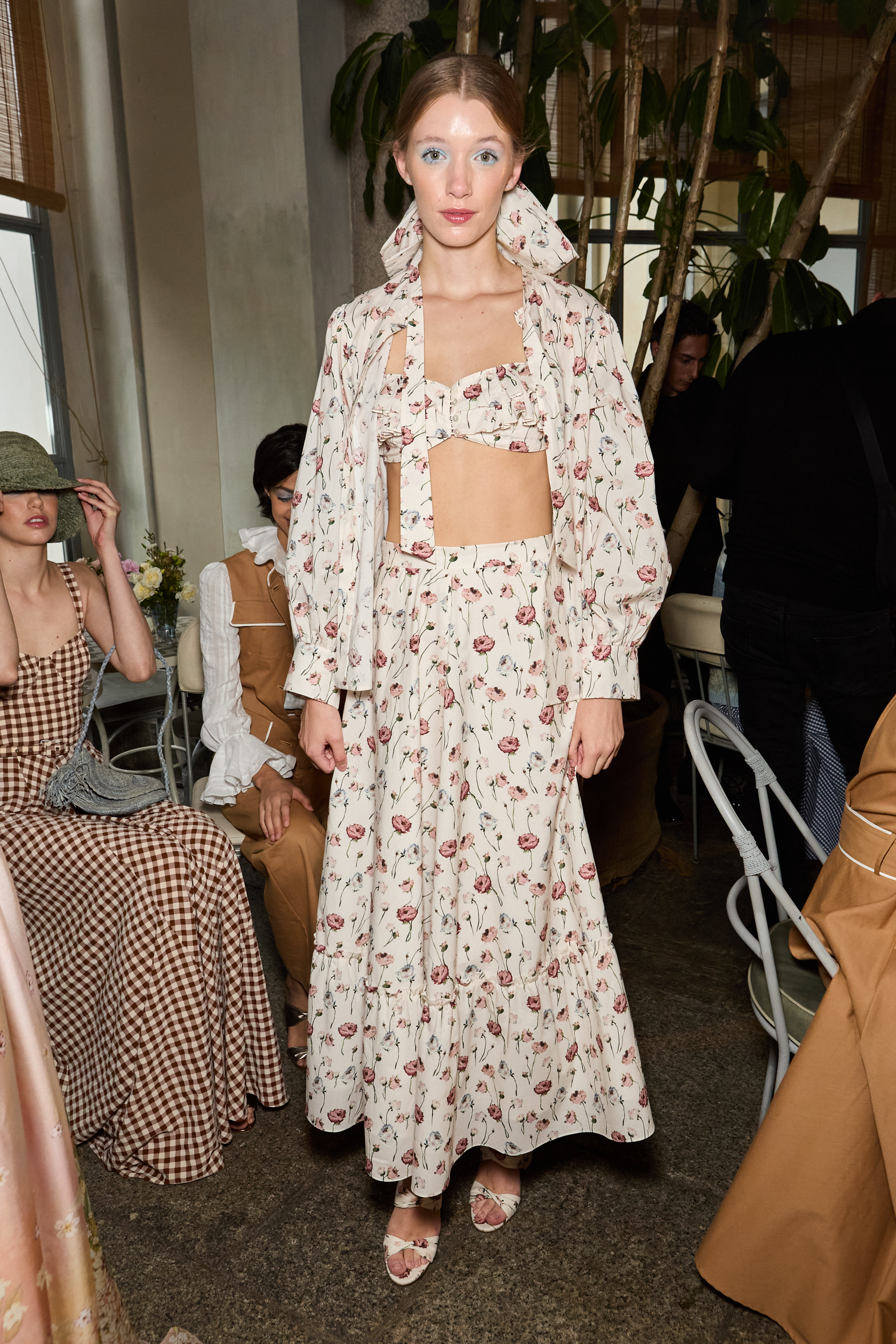 Luisa Beccaria Spring 2025 Fashion Show Backstage