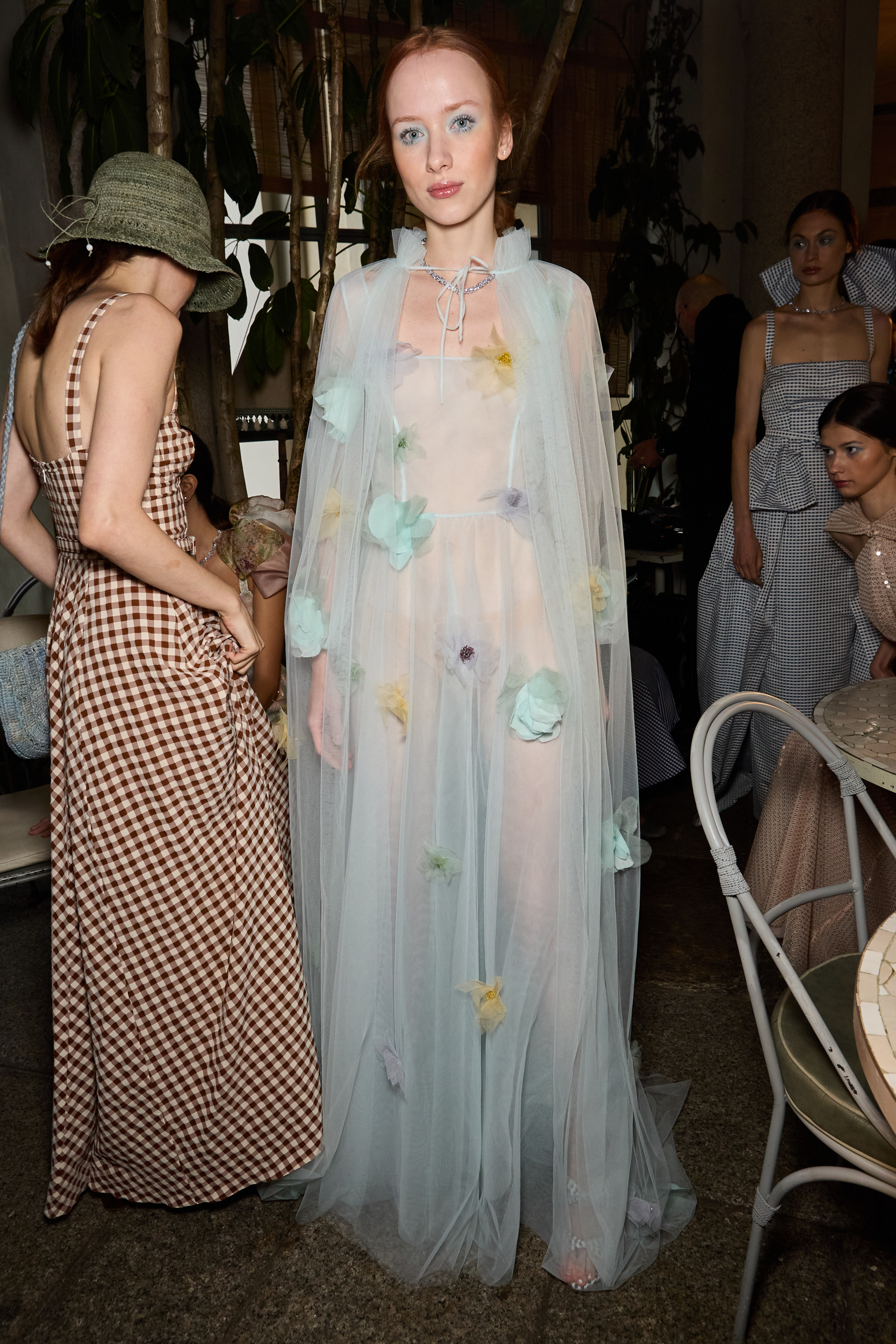 Luisa Beccaria Spring 2025 Fashion Show Backstage