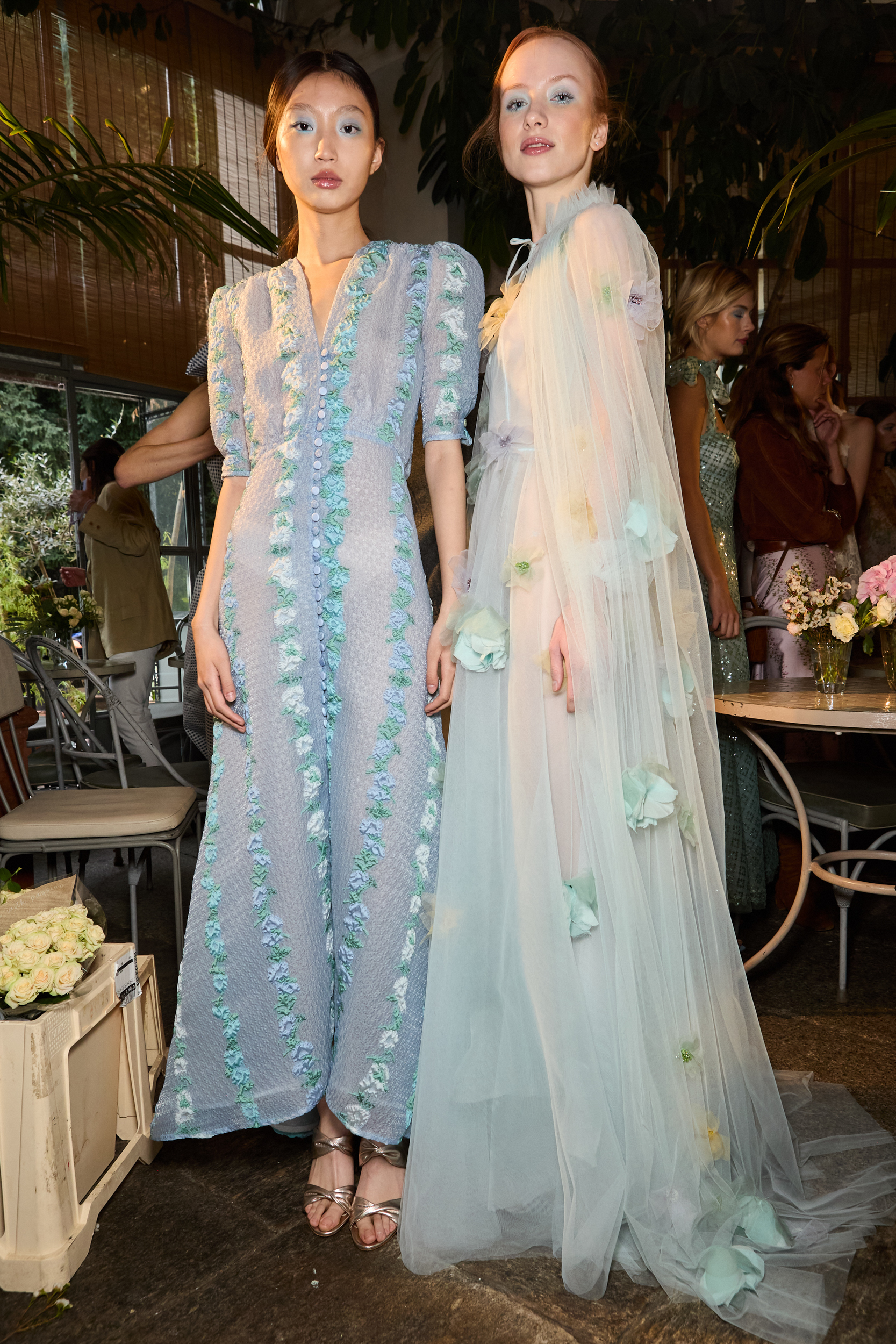 Luisa Beccaria Spring 2025 Fashion Show Backstage