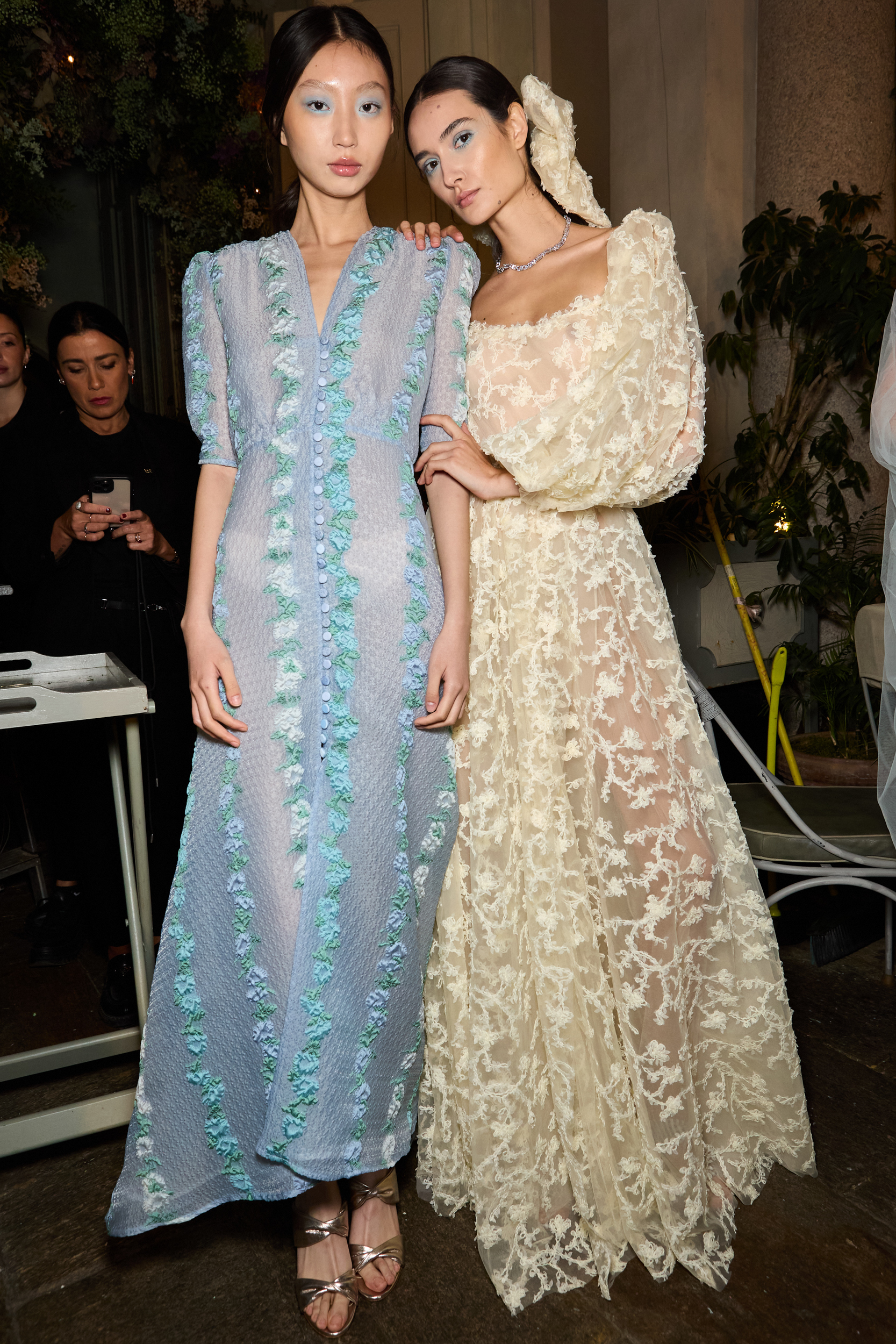 Luisa Beccaria Spring 2025 Fashion Show Backstage