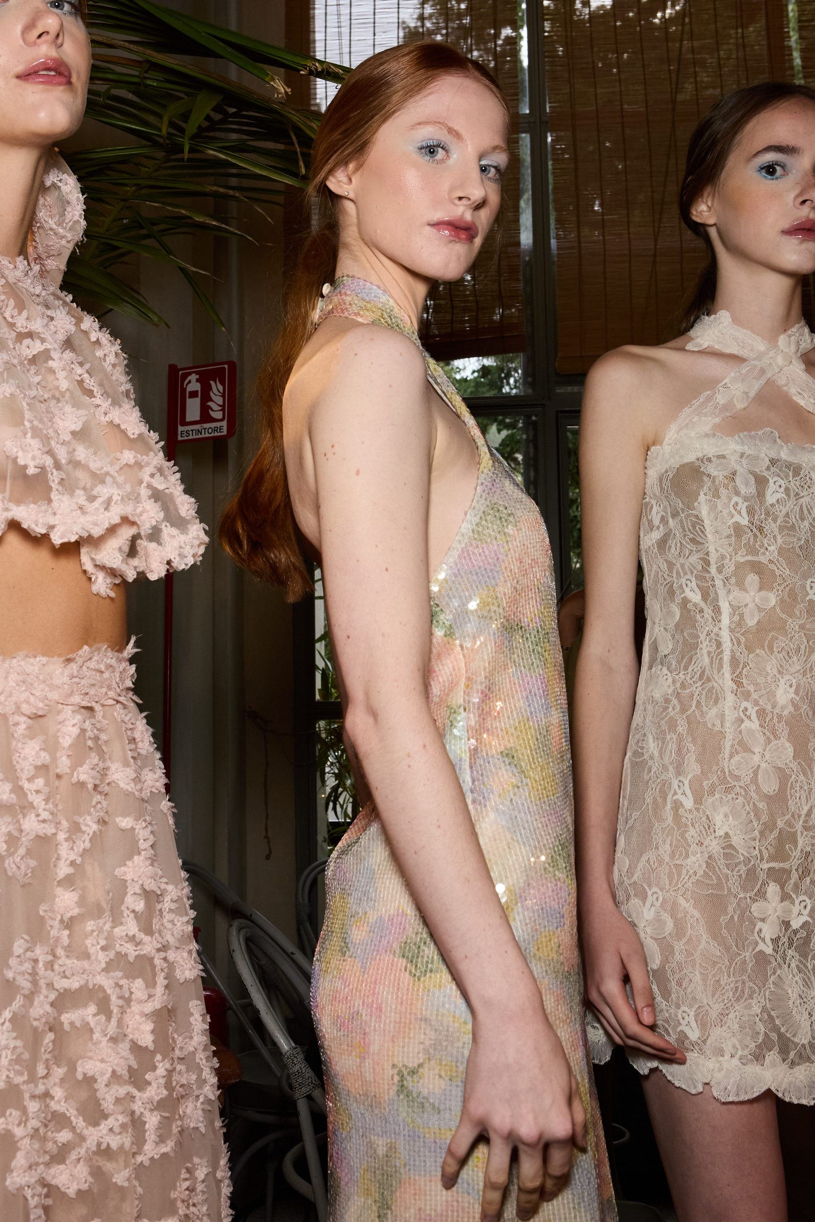 Luisa Beccaria Spring 2025 Fashion Show Backstage