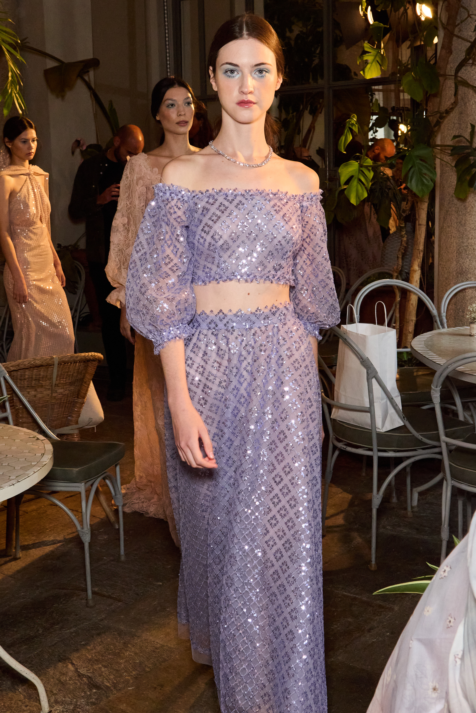 Luisa Beccaria Spring 2025 Fashion Show Backstage