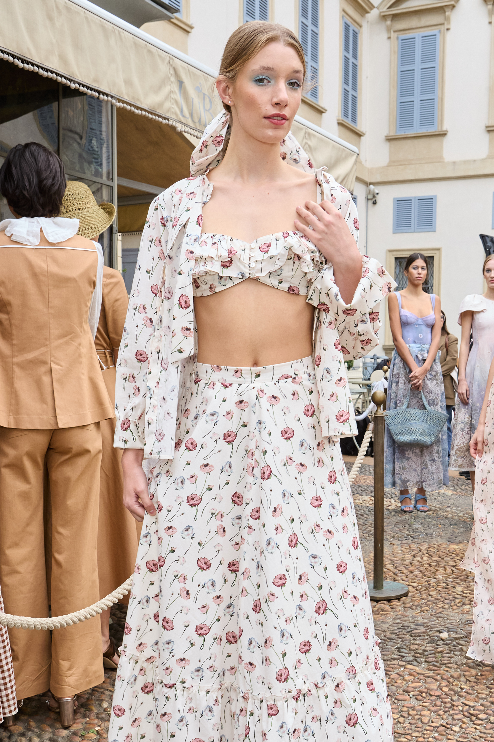 Luisa Beccaria Spring 2025 Fashion Show Backstage