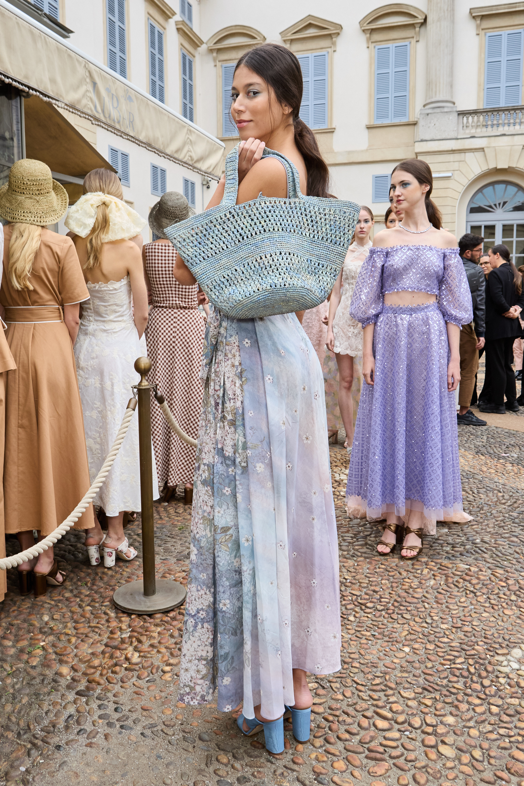 Luisa Beccaria Spring 2025 Fashion Show Backstage