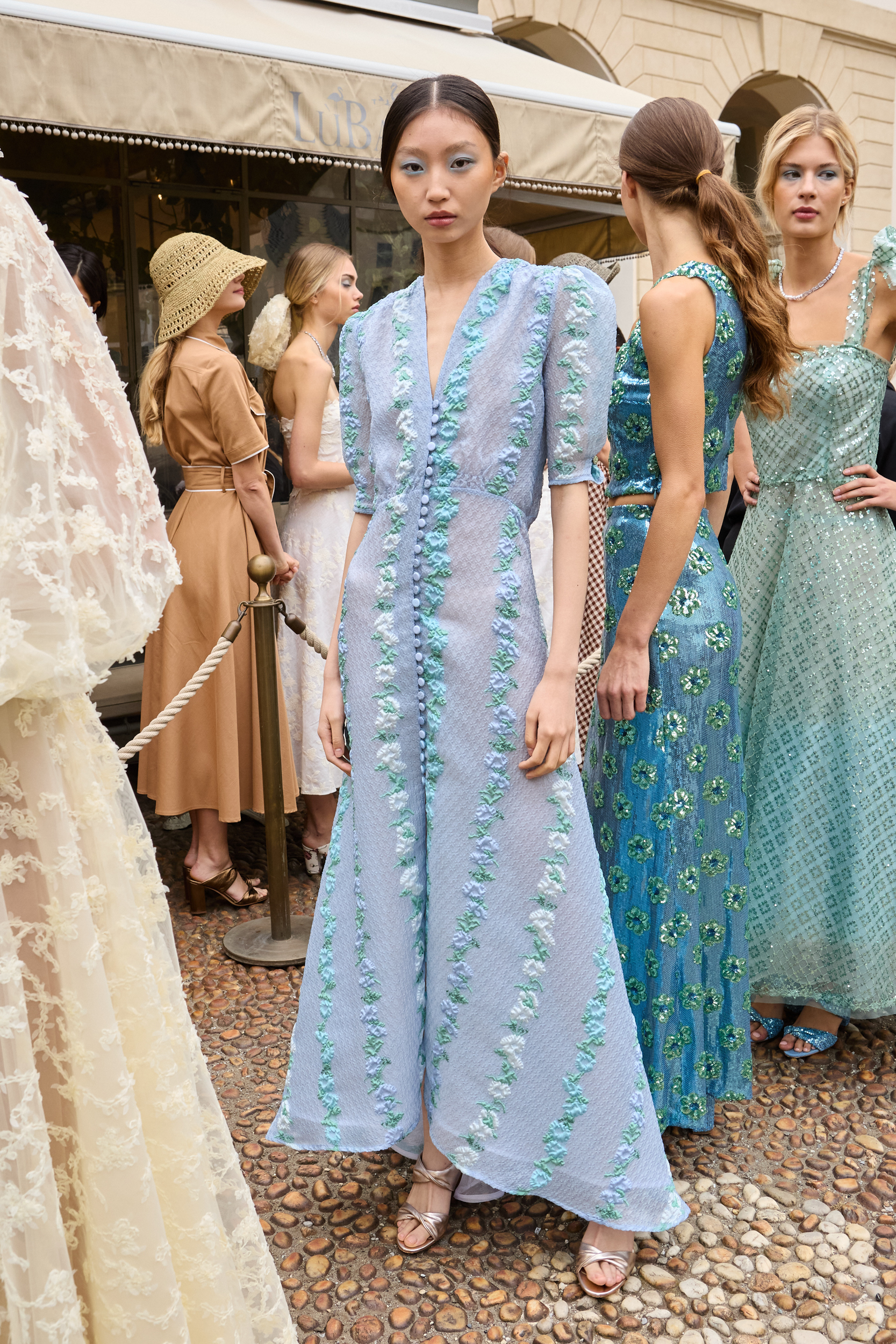 Luisa Beccaria Spring 2025 Fashion Show Backstage