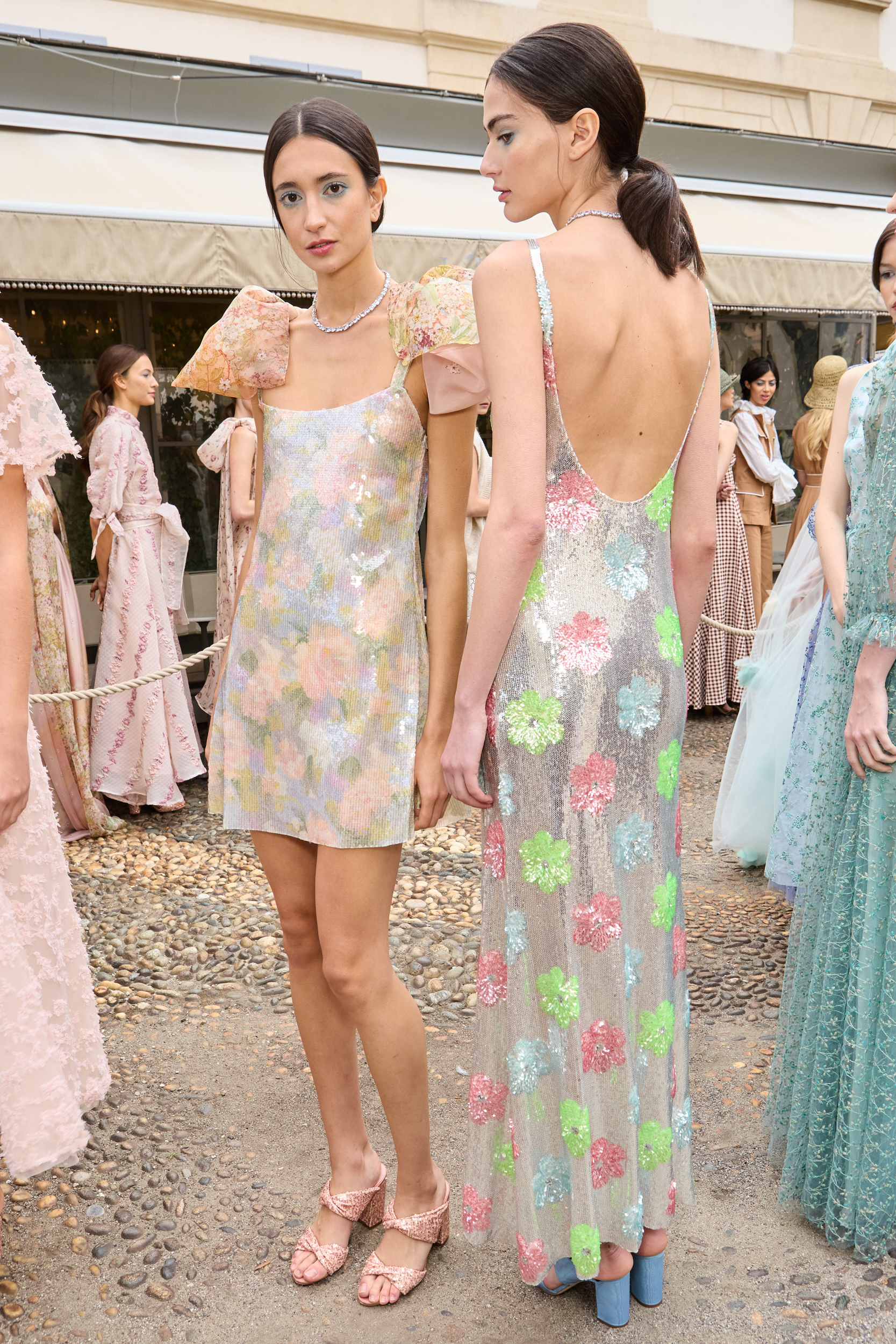 Luisa Beccaria Spring 2025 Fashion Show Backstage