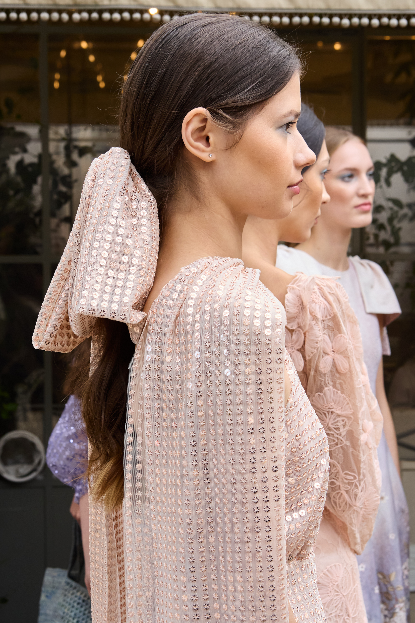 Luisa Beccaria Spring 2025 Fashion Show Backstage