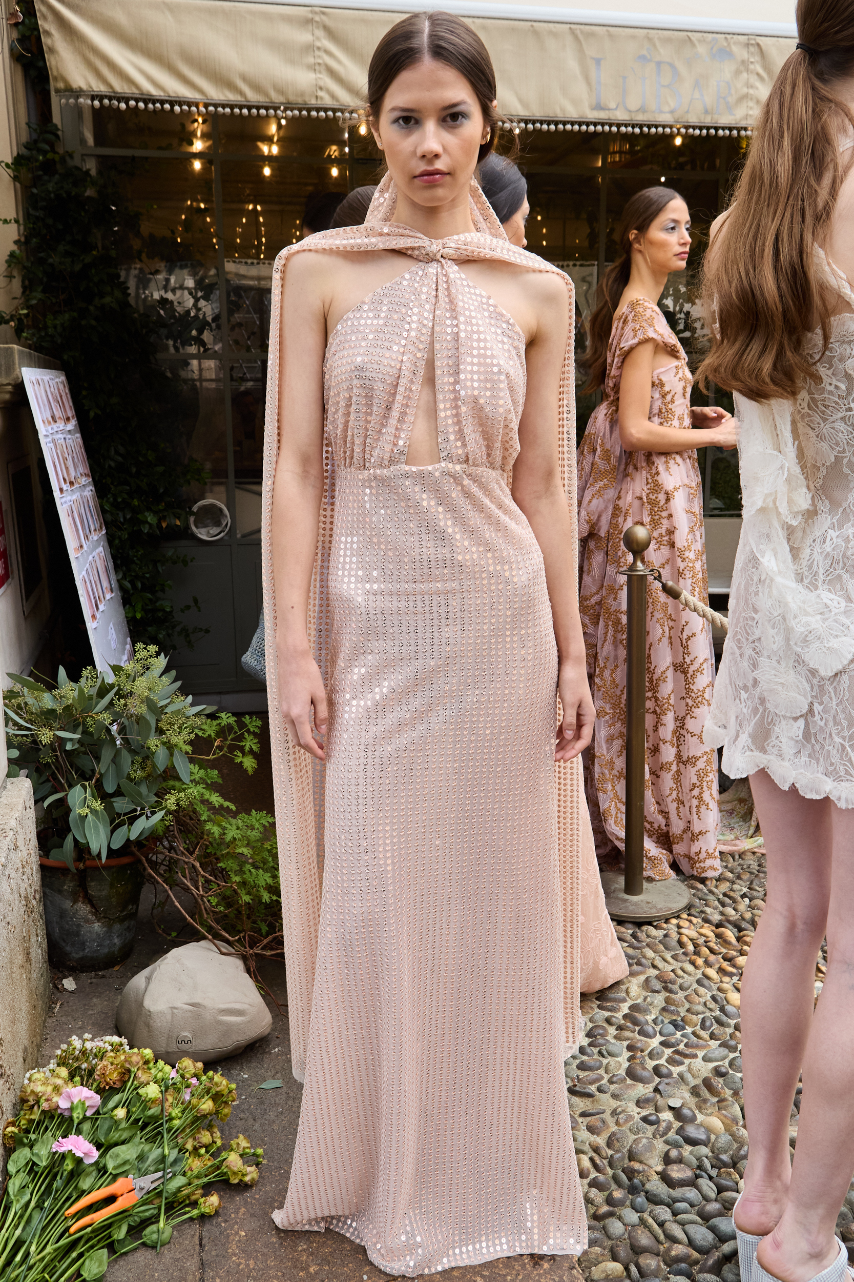 Luisa Beccaria Spring 2025 Fashion Show Backstage