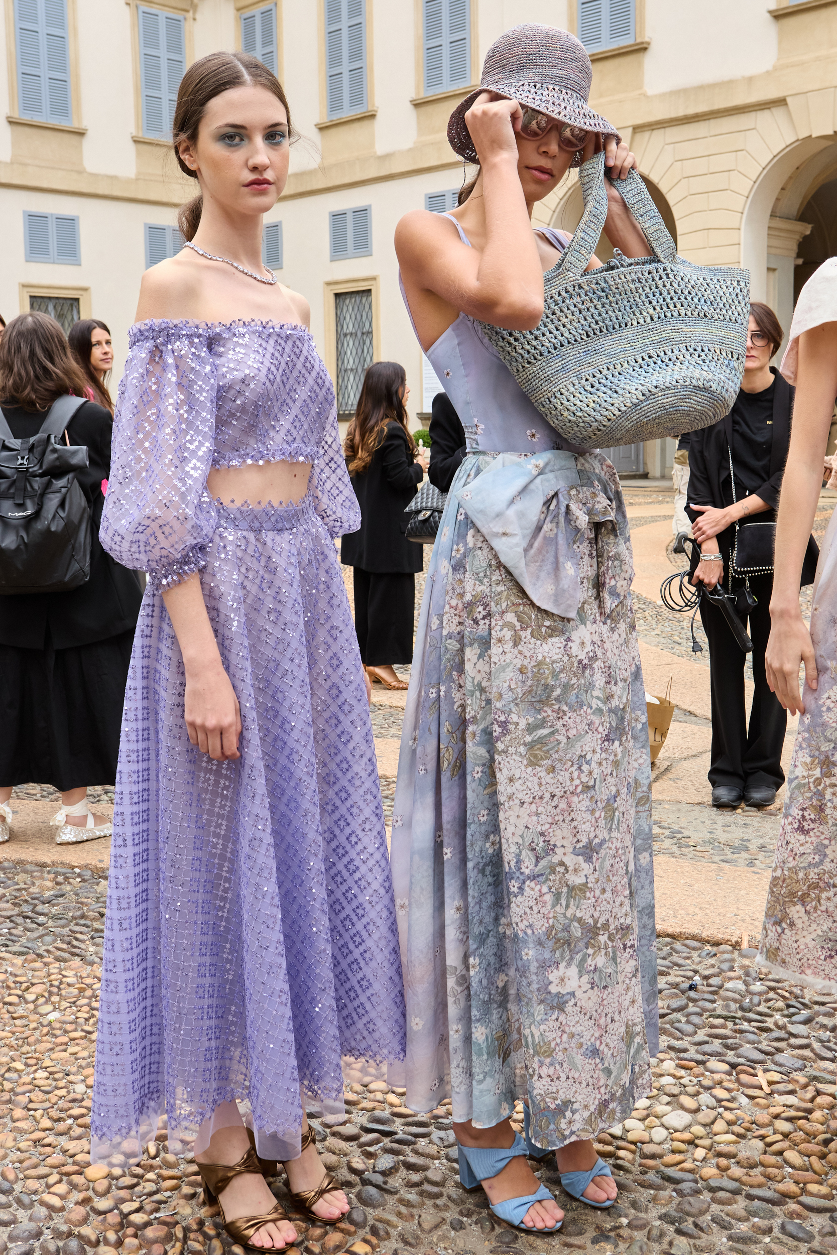 Luisa Beccaria Spring 2025 Fashion Show Backstage