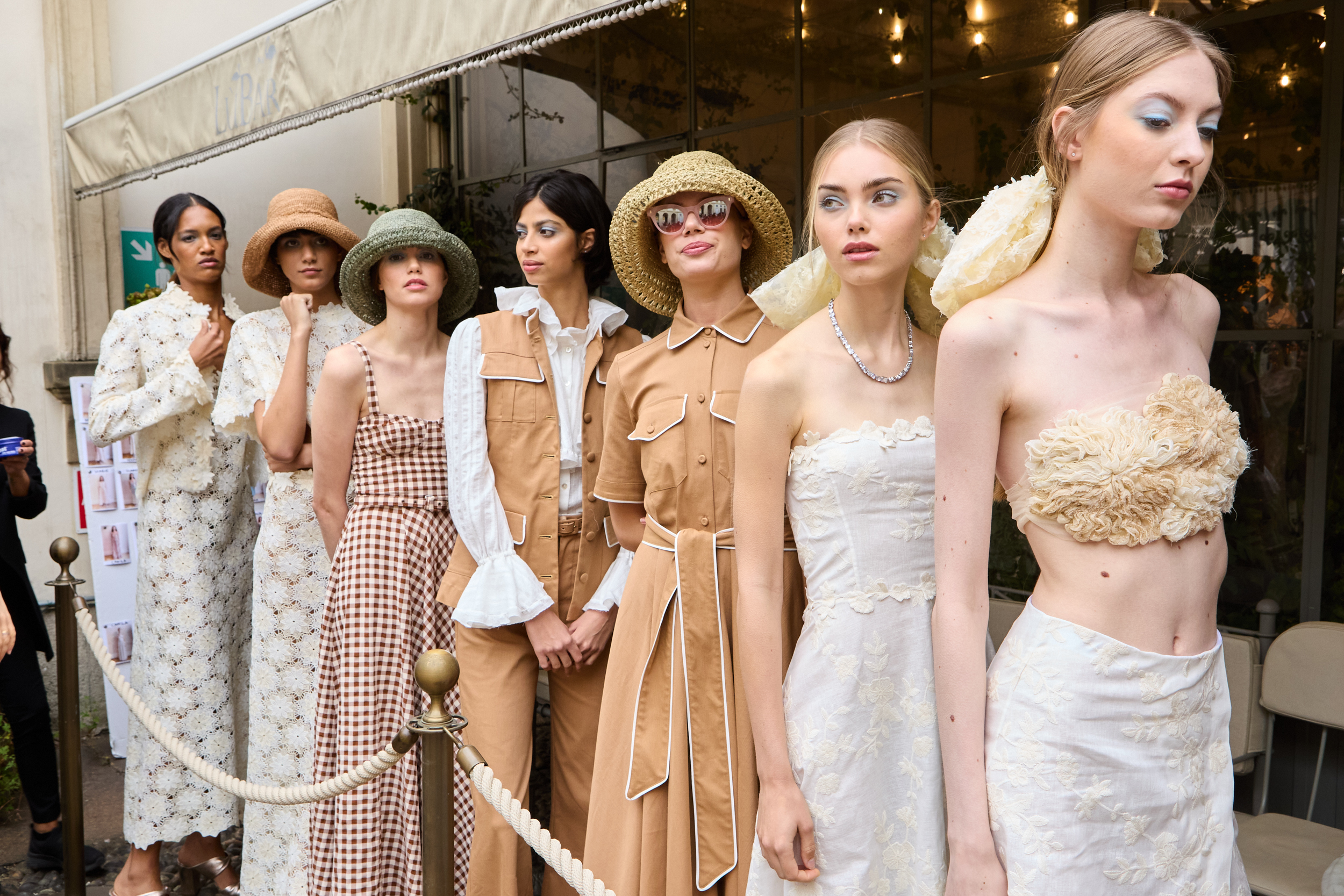 Luisa Beccaria Spring 2025 Fashion Show Backstage