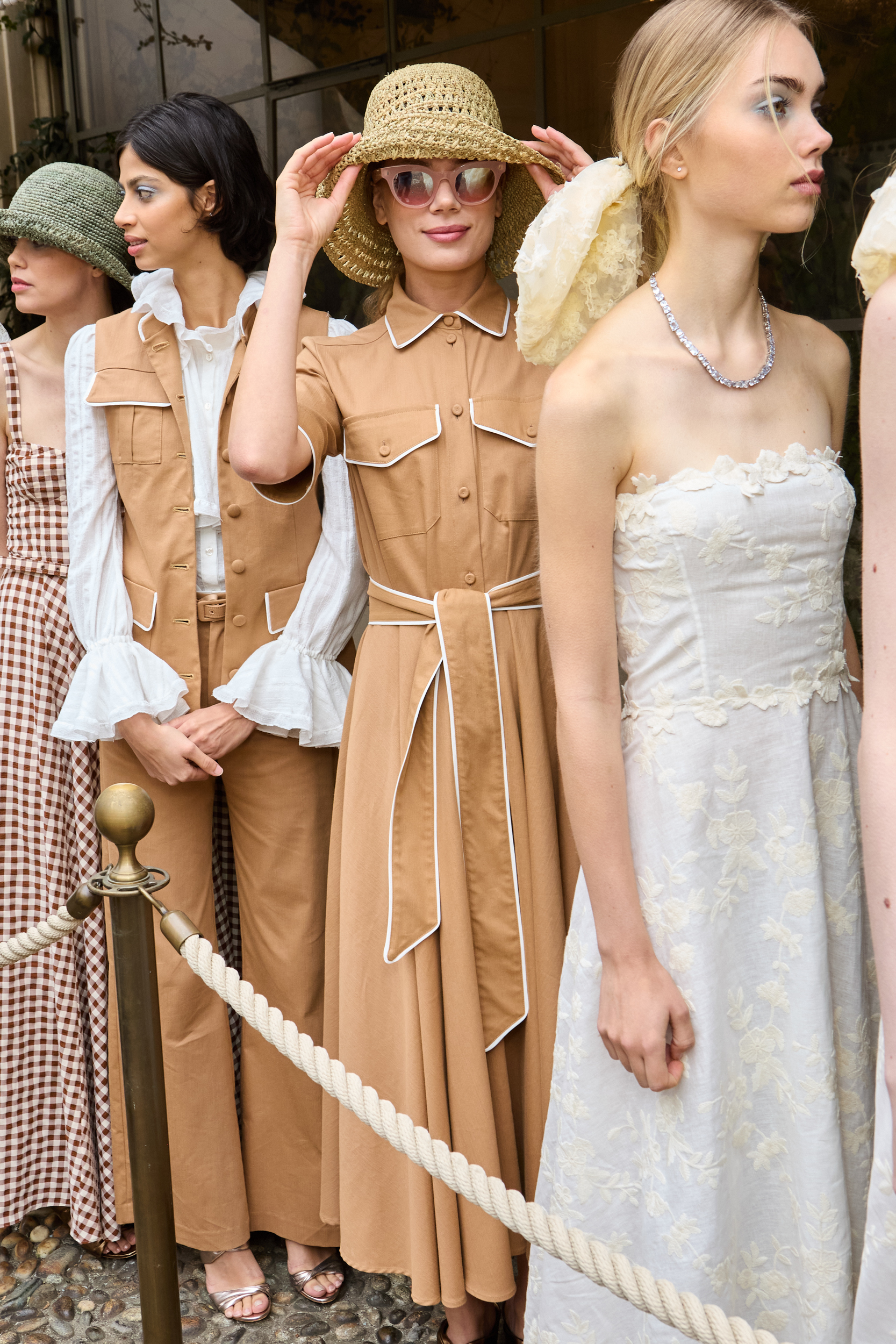 Luisa Beccaria Spring 2025 Fashion Show Backstage