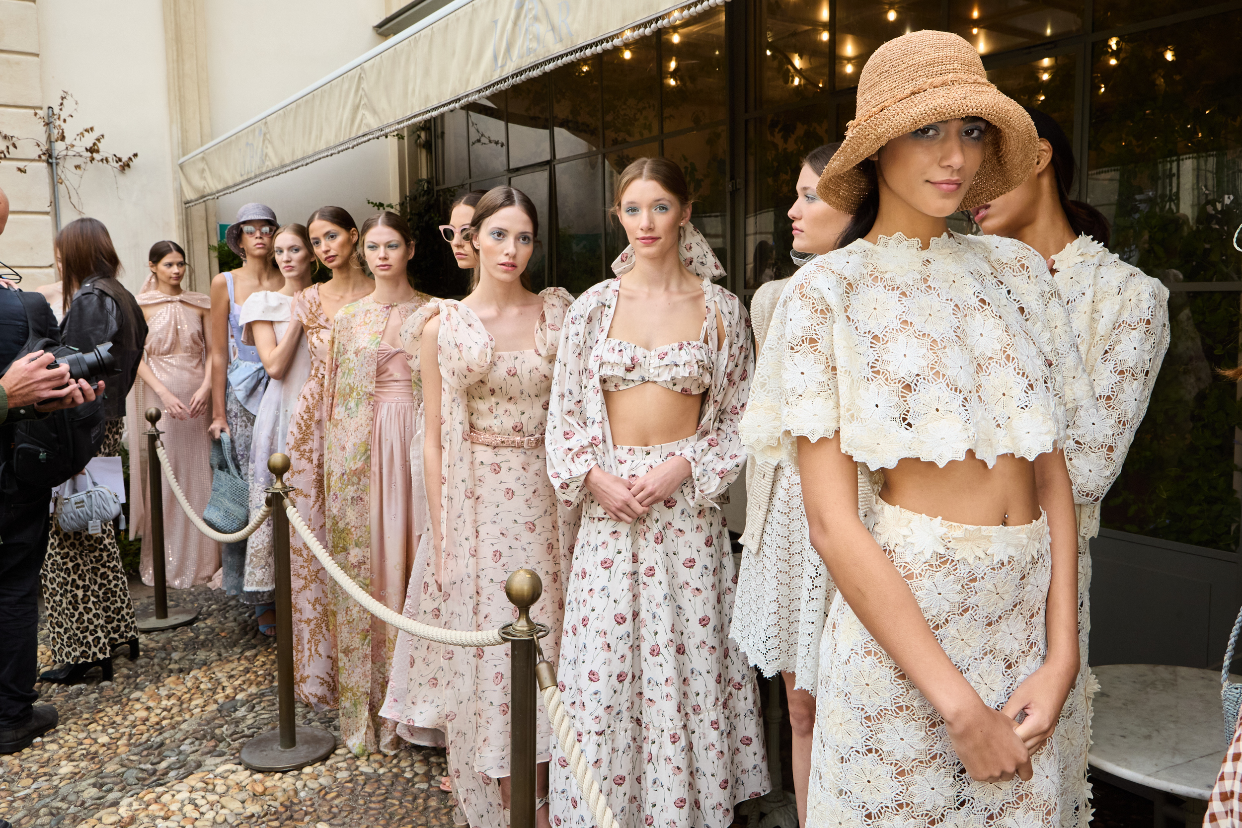 Luisa Beccaria Spring 2025 Fashion Show Backstage