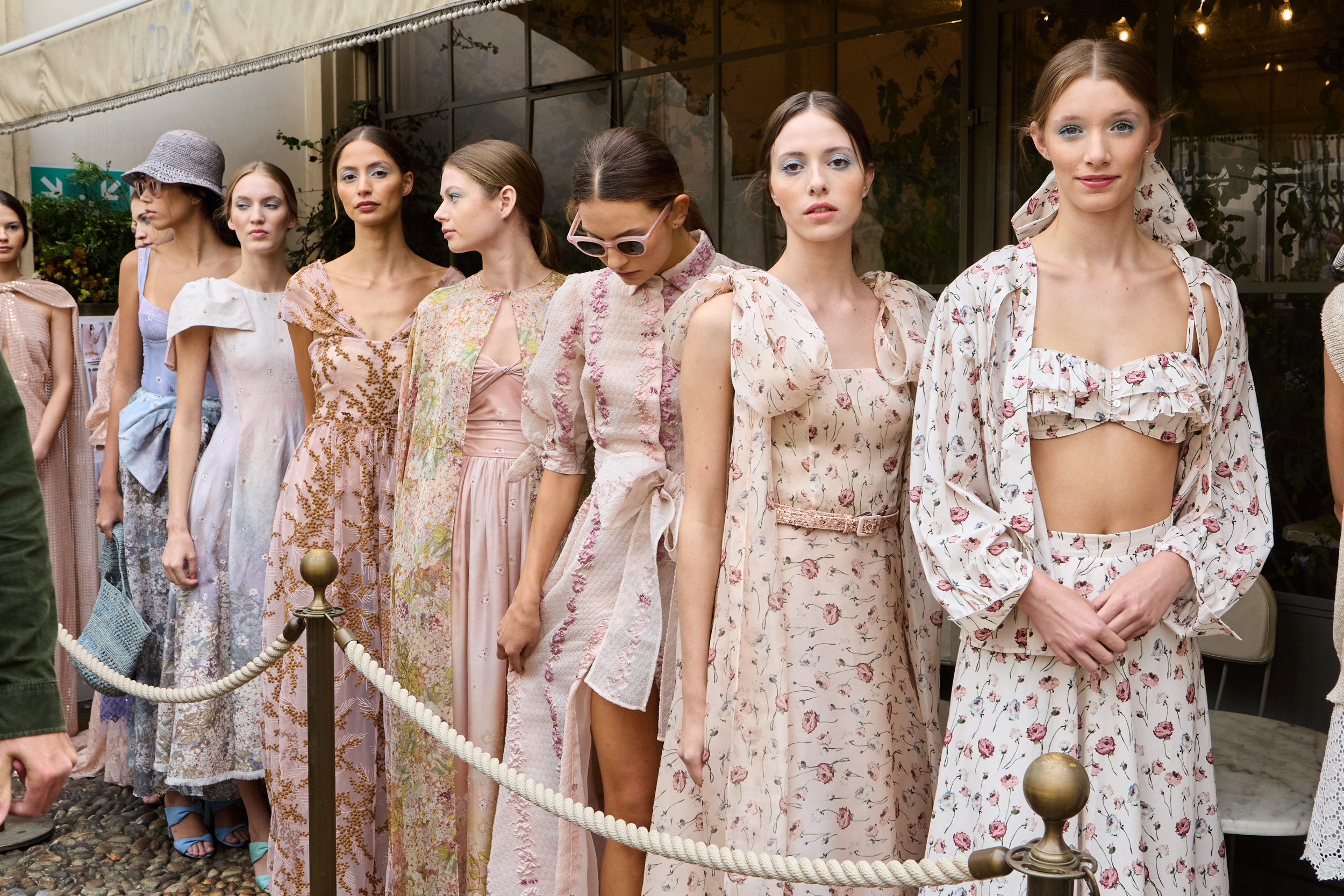 Luisa Beccaria Spring 2025 Fashion Show Backstage