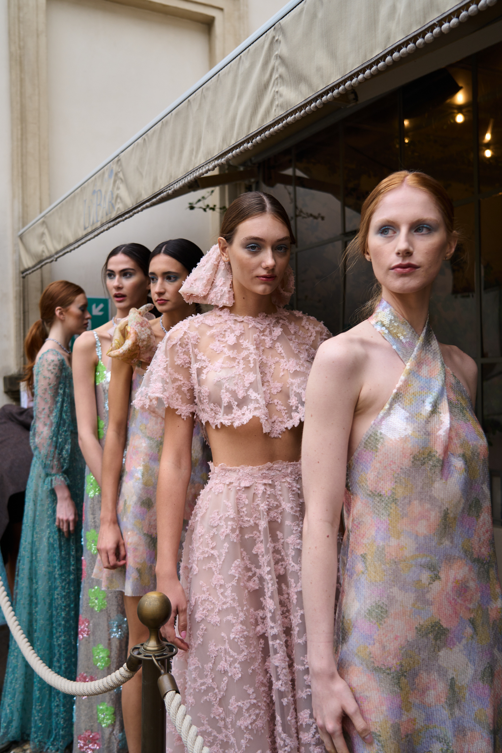 Luisa Beccaria Spring 2025 Fashion Show Backstage