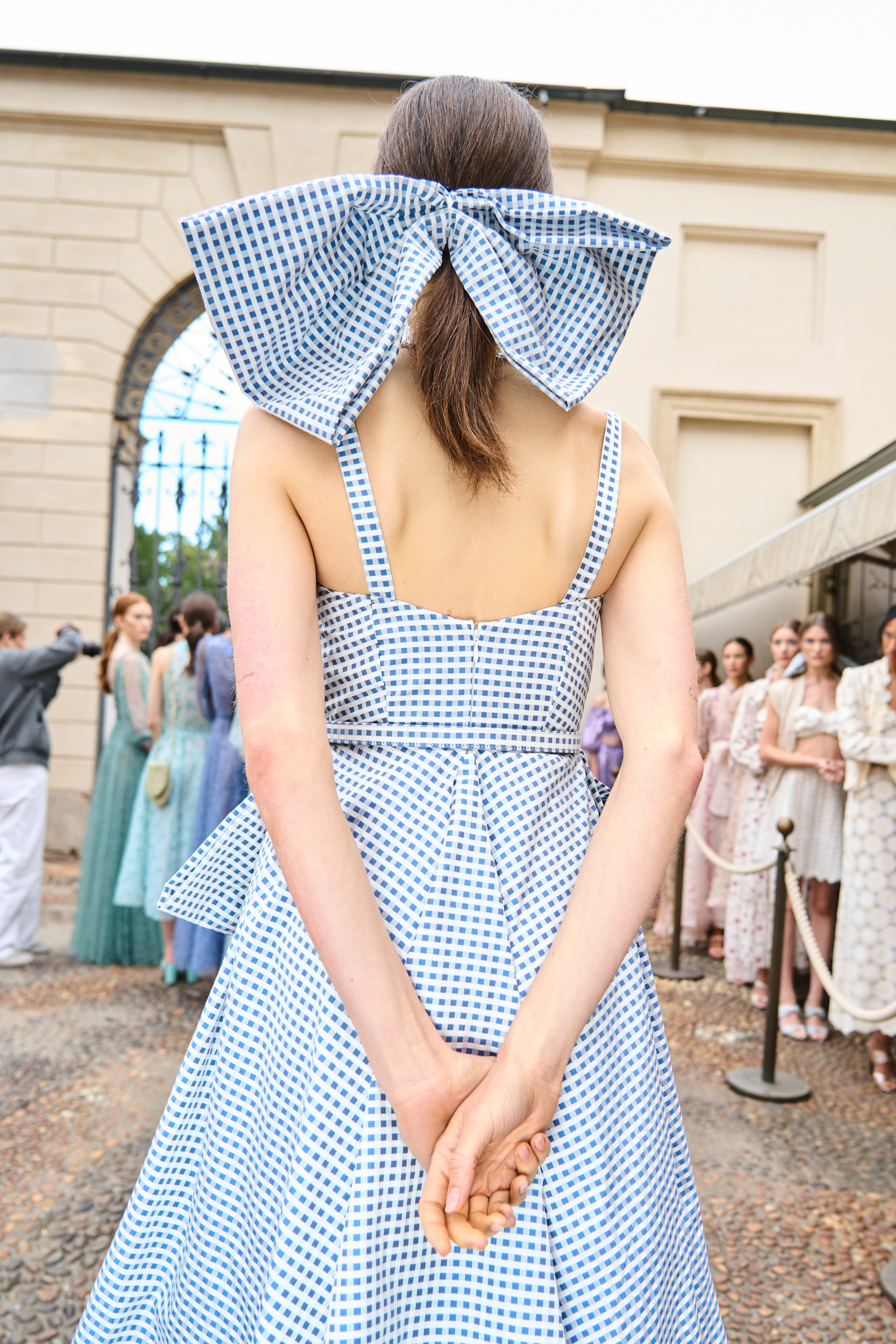 Luisa Beccaria Spring 2025 Fashion Show Backstage