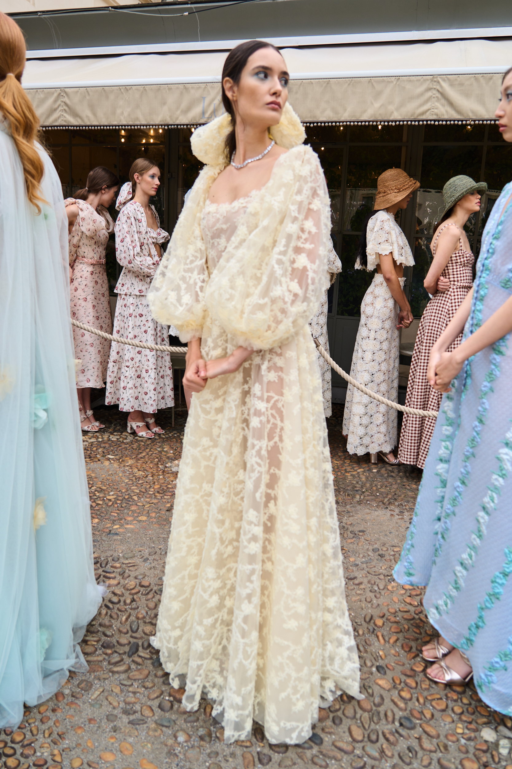 Luisa Beccaria Spring 2025 Fashion Show Backstage