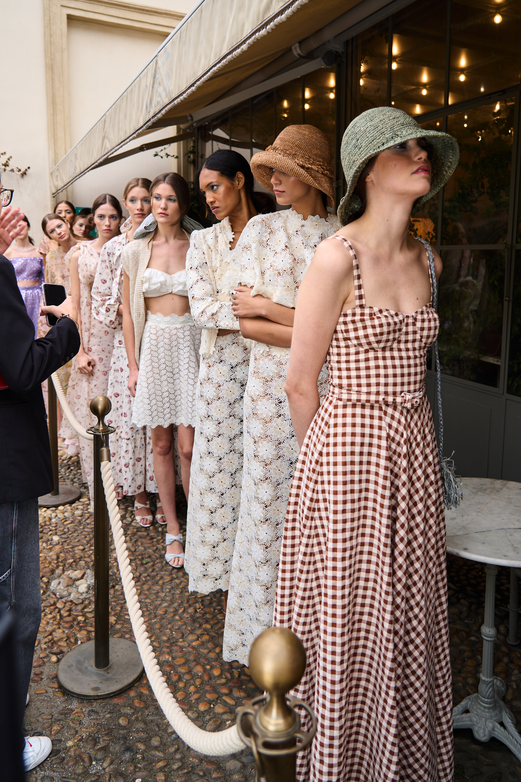 Luisa Beccaria Spring 2025 Fashion Show Backstage